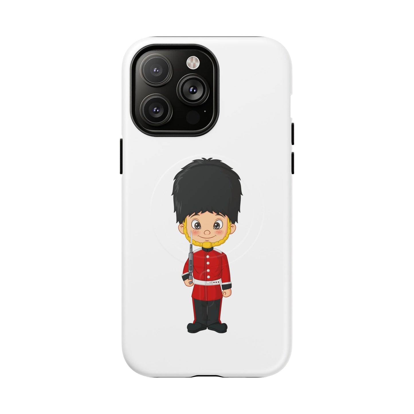 Cute Royal Guard Magnetic Phone Case, Kid's Phone Cover, Tough Magnetic Cases, Unique Gift for Kids, Birthday Gift Ideas