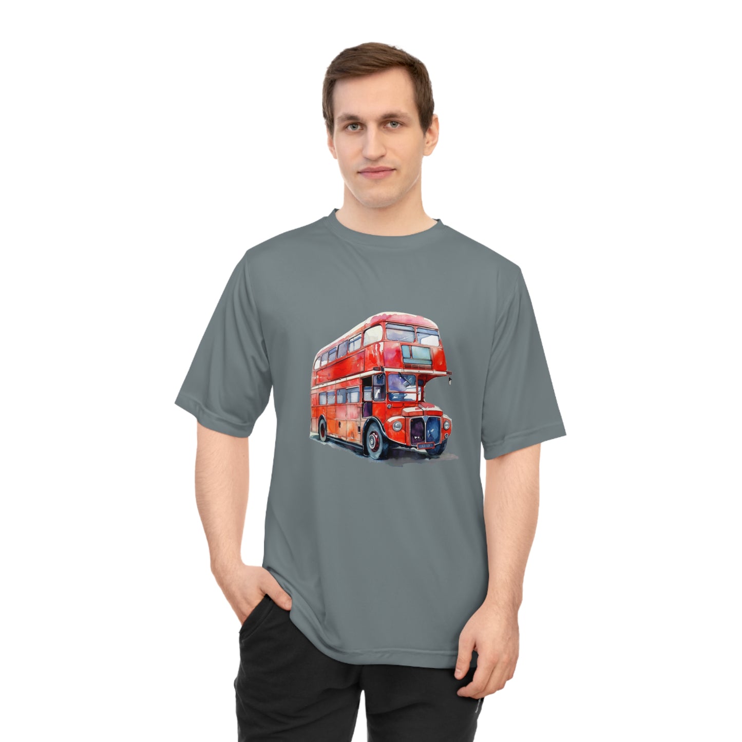 Unisex Zone Performance T-shirt - Timeless London - The Red Double-Decker