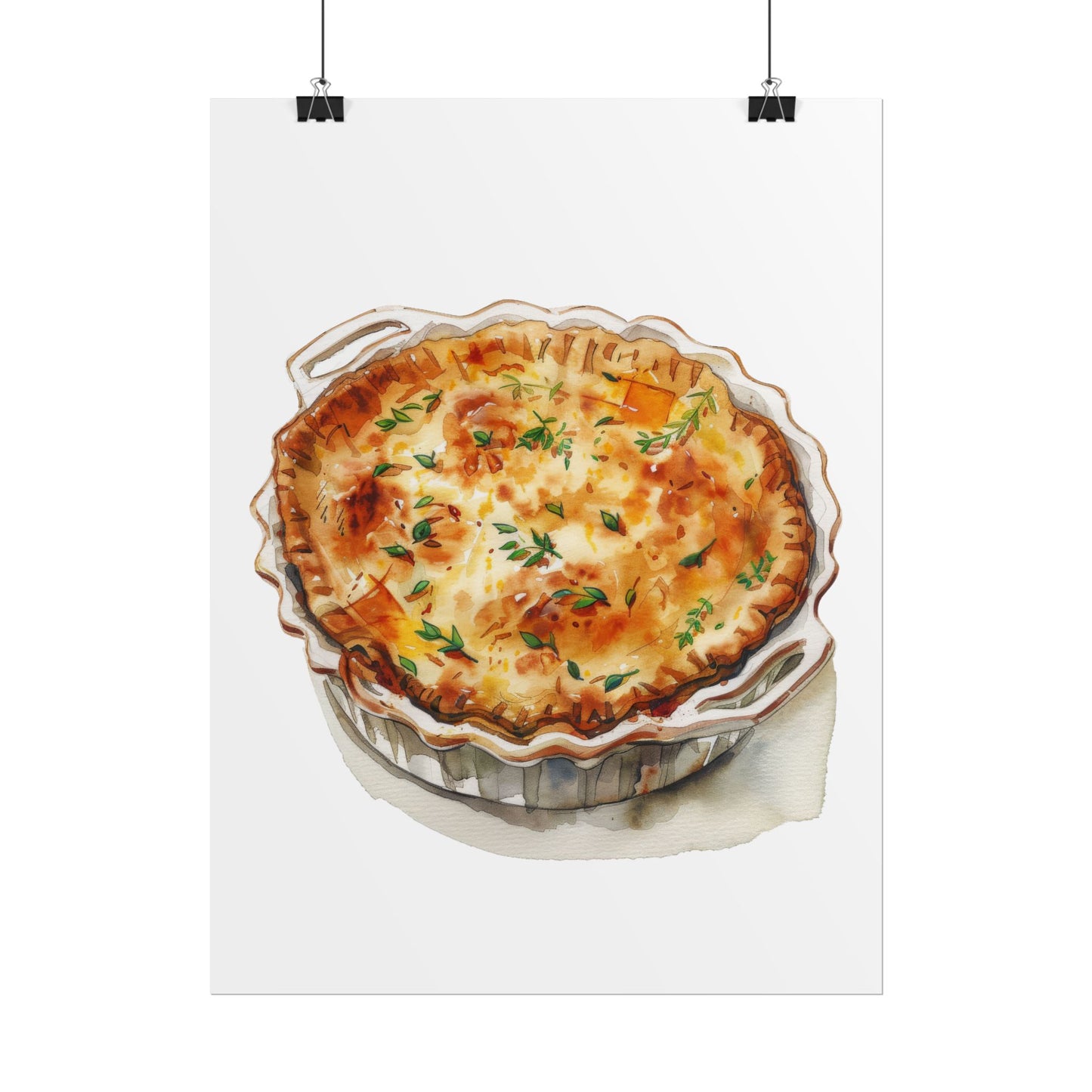 Delicious Quiche Rolled Posters for Kitchen Decor, Culinary Art, Foodie Wall Art, Gift for Chefs, Cooking Enthusiasts, Home Decor