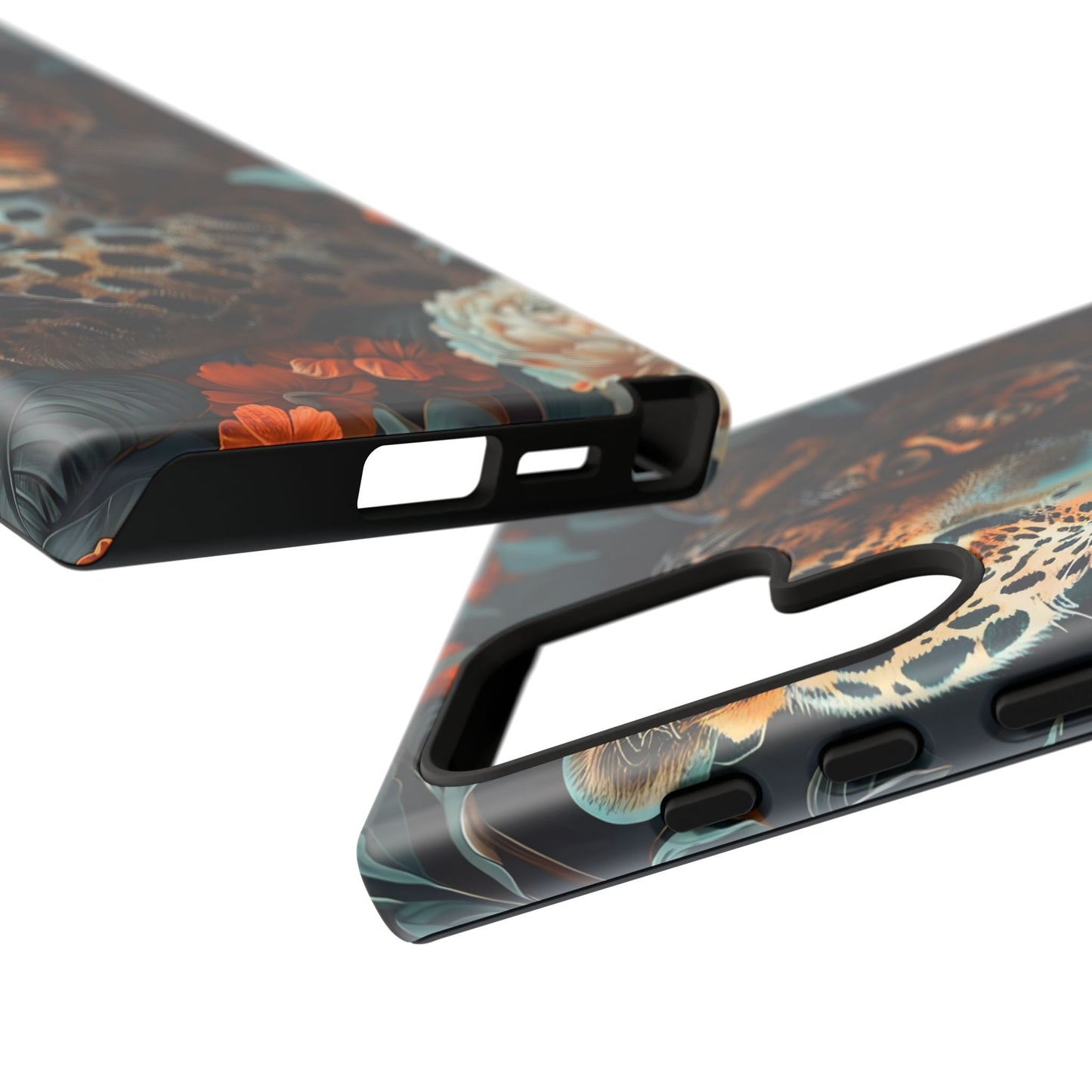 Wildlife Phone Case with Leopard Design | Tough Cases, Animal Prints, Floral Phone Cover, Gift for Nature Lovers, Unique Phone Accessories