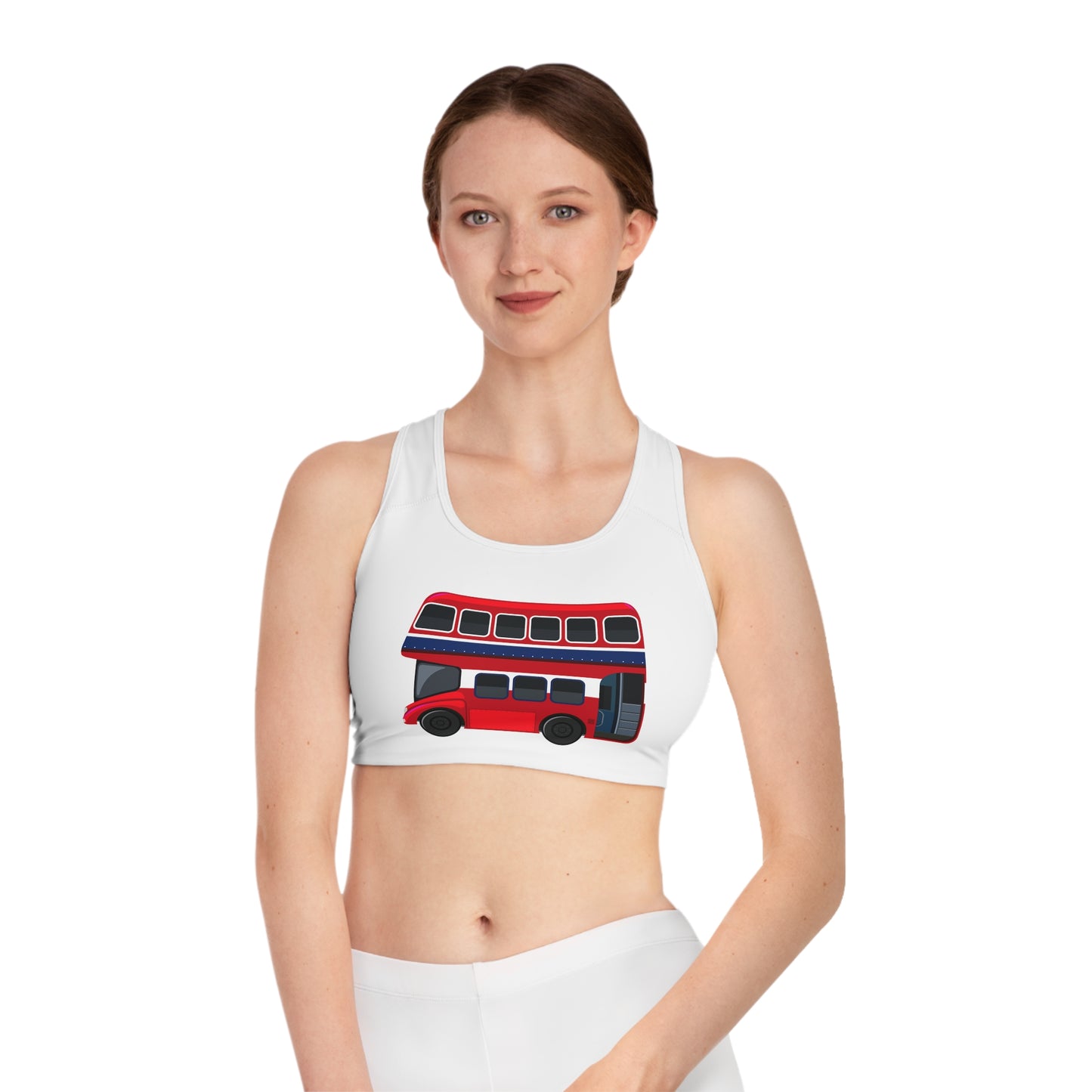 Sports Bra - Fun Activewear for Women - London Transport English Bus