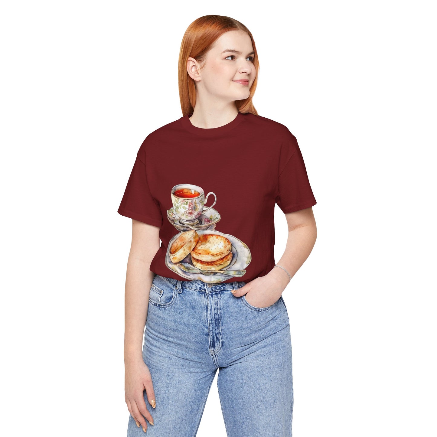 Unisex Jersey Short Sleeve Tee - A Taste of Tradition - Iconic British Cuisine
