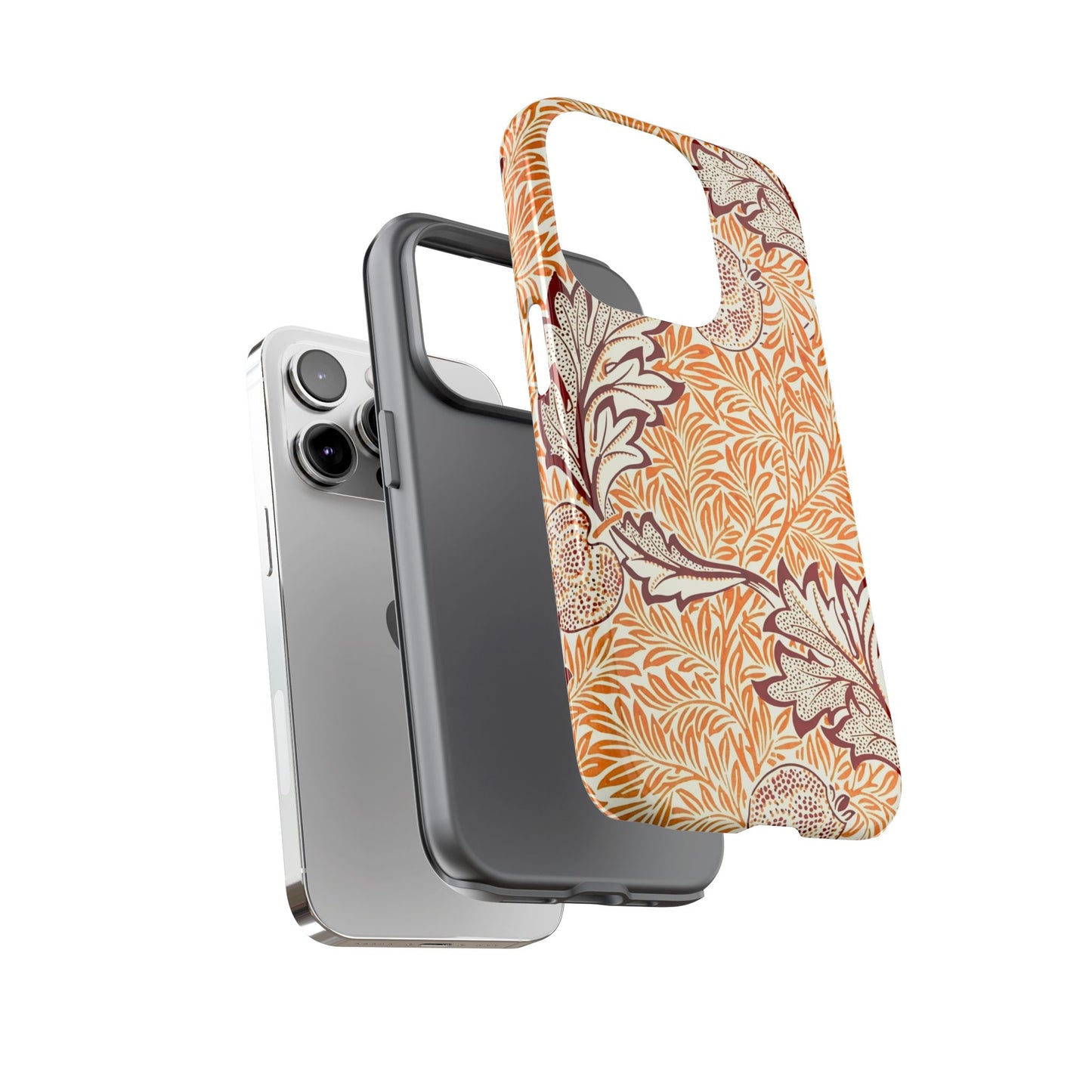 Stylish Phone Case, Tough Cases with Floral Design, Protective Cover, Gift for Her, Cute Phone Accessory