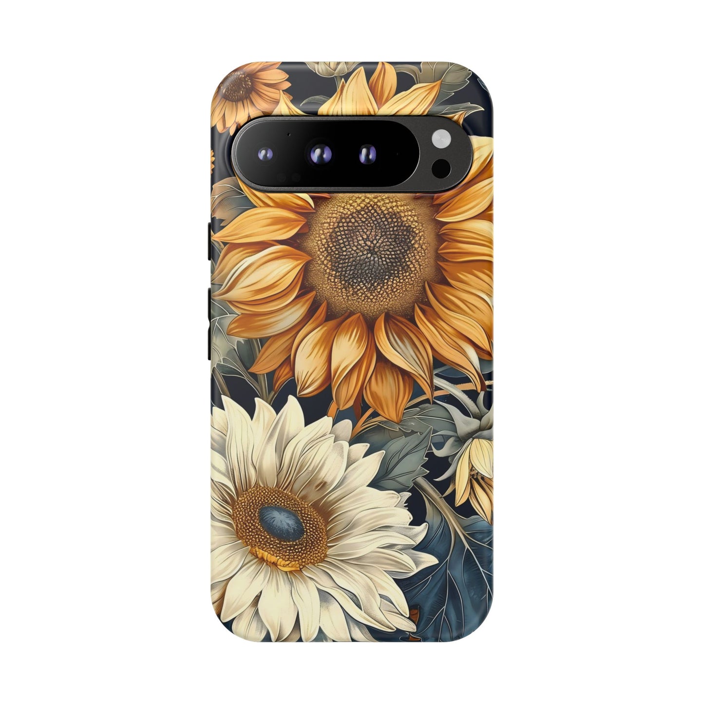 Sunflower Phone Case, Floral Tough Phone Cover, Gift for Nature Lovers, Phone Accessories, Sunflower Gifts