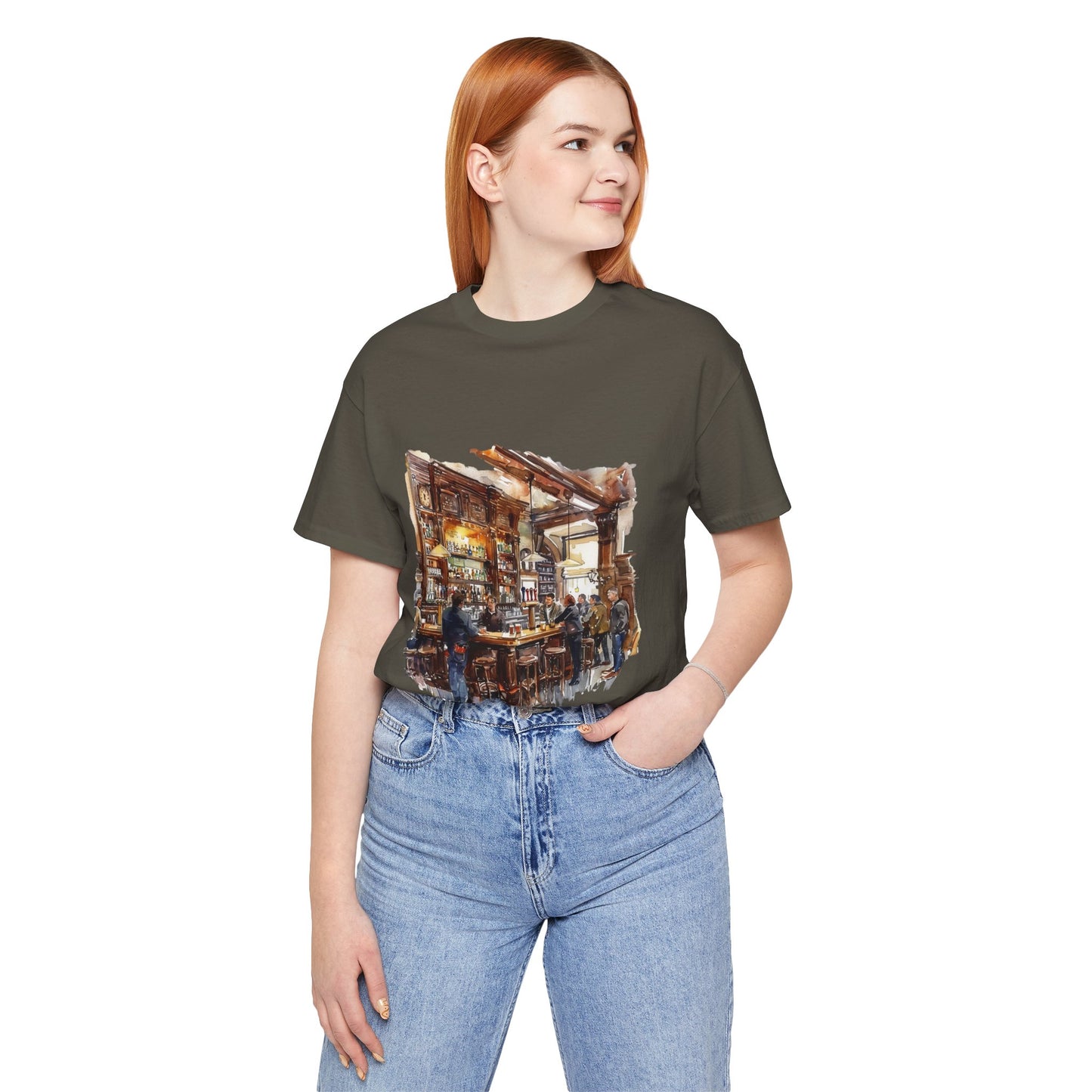 Unisex Jersey Short Sleeve Tee - Pints and Stories - Life at a British Pub