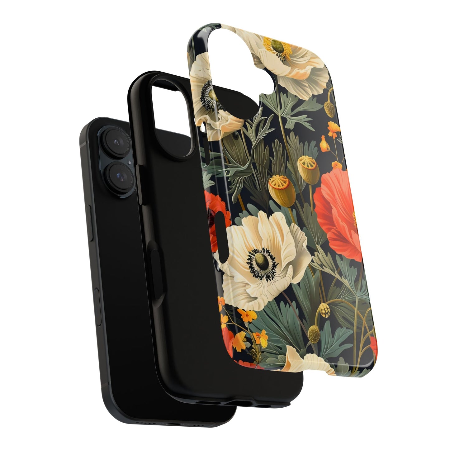 Floral Phone Case - Tough Cases with Vibrant Garden Design, Phone Accessory, Gift for Her, Spring Style, Nature Lover
