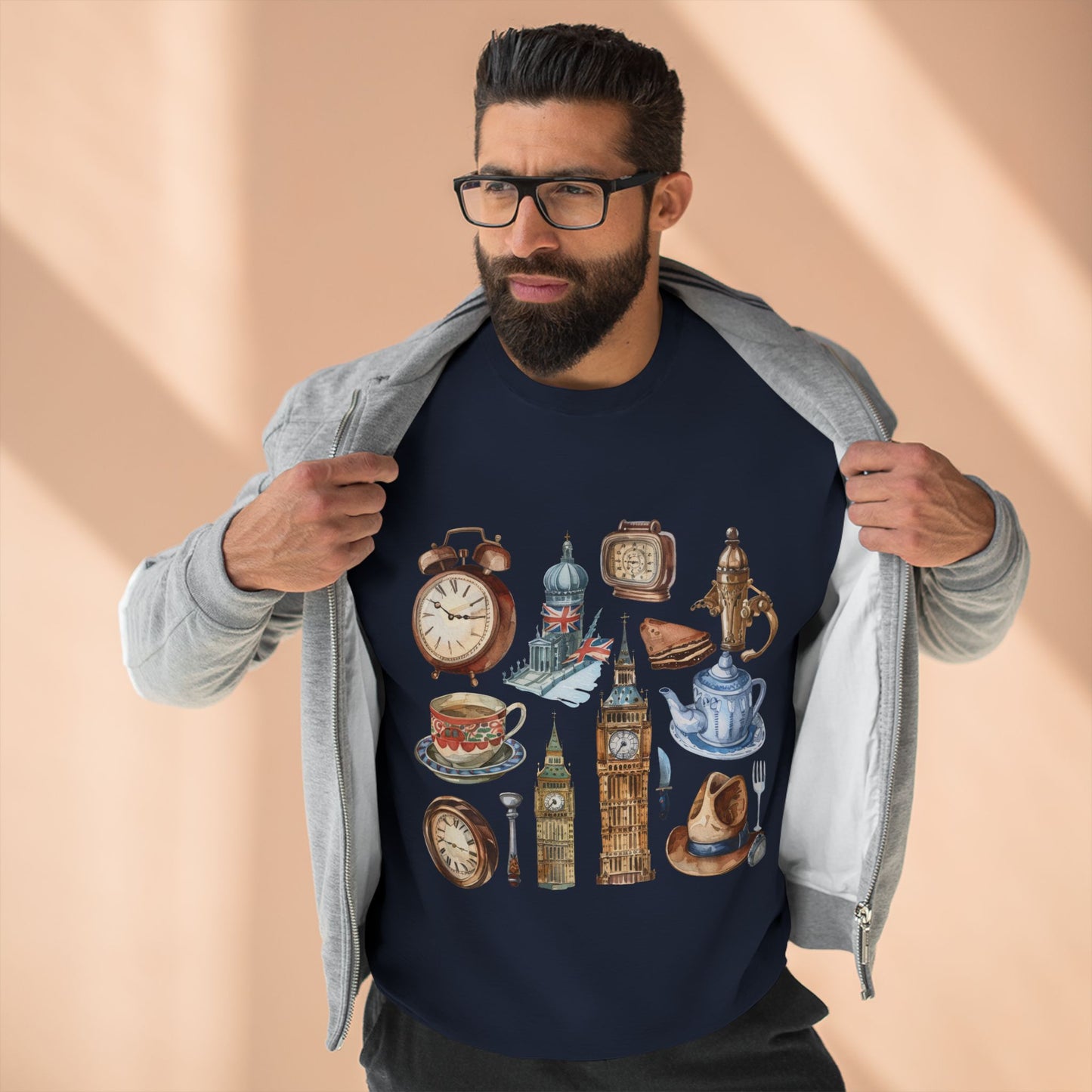 Unisex Crewneck Sweatshirt - Vintage London Icons
