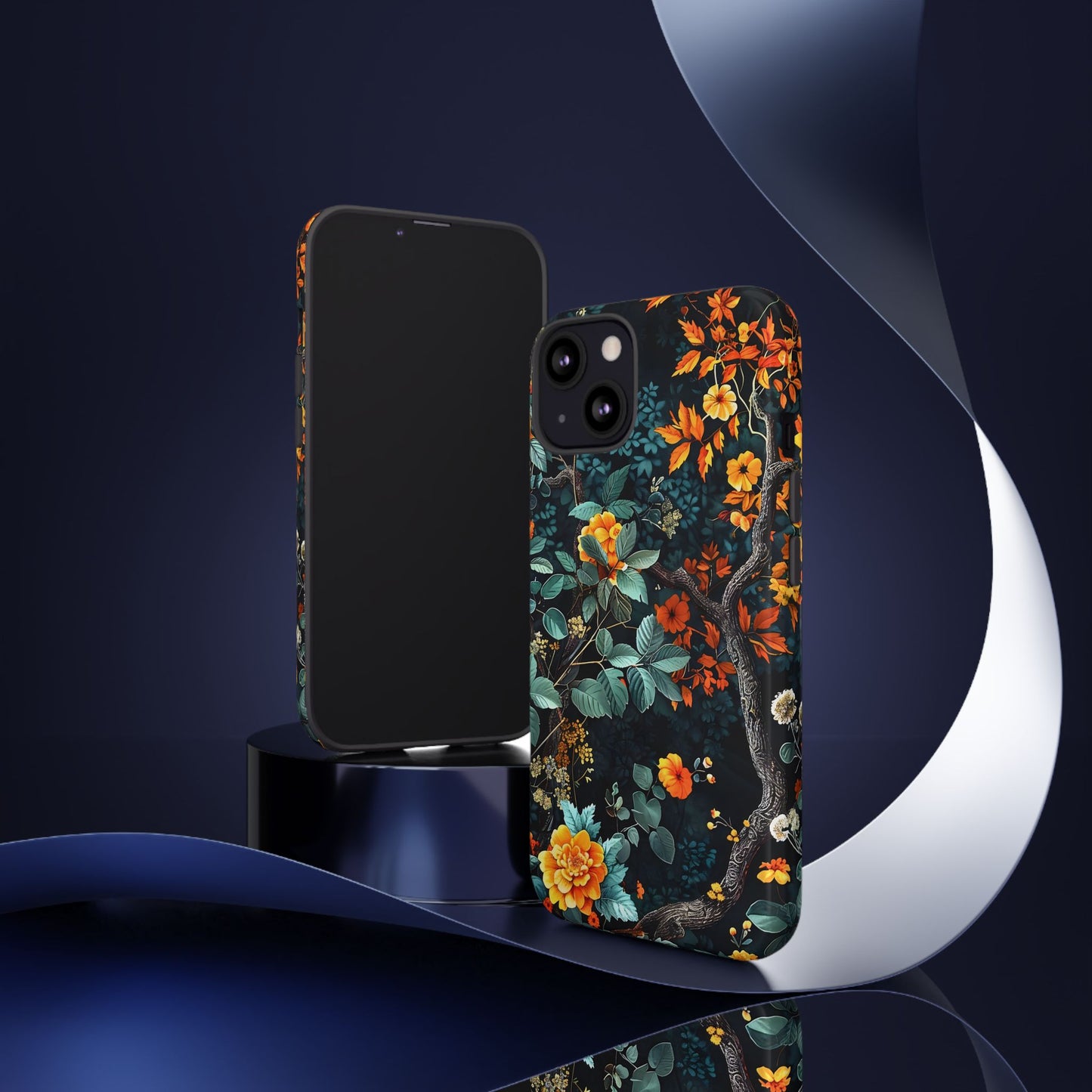 Floral Phone Case | Tough Cases, Protective Cover, Gift for Her, Autumn Vibes, Floral Phone Accessory, Unique Design
