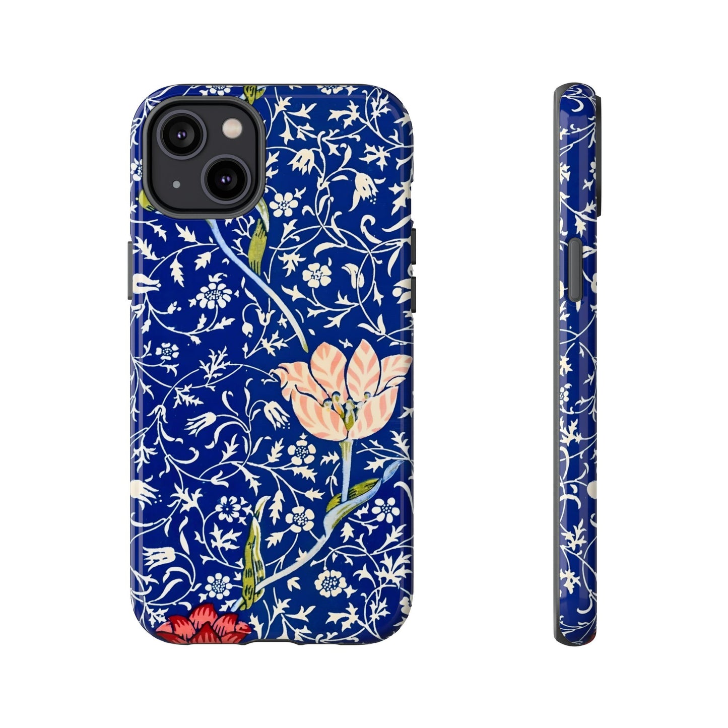 Floral Phone Case, Unique Tough Phone Cover, Gift for Her, Spring Decor, Durable Protective Case, Elegant Floral Design