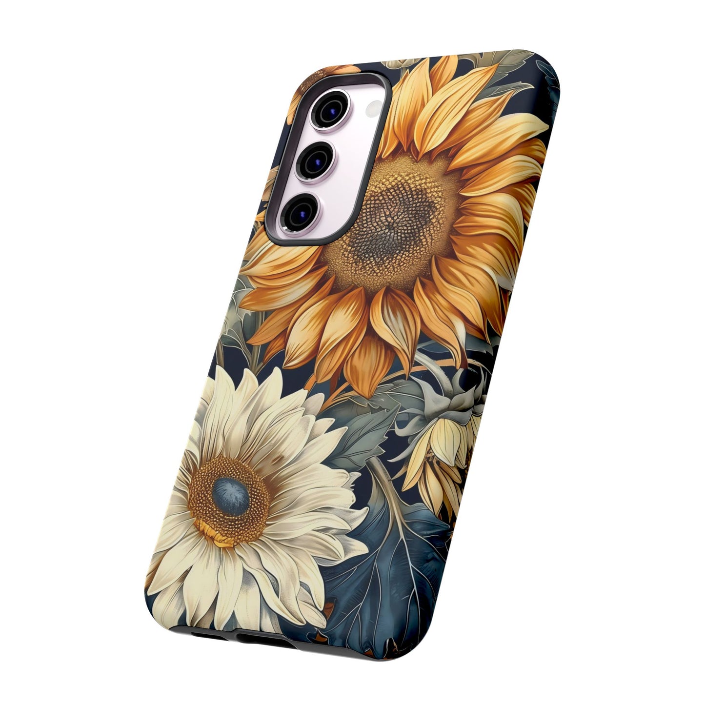 Sunflower Phone Case, Floral Tough Phone Cover, Gift for Nature Lovers, Phone Accessories, Sunflower Gifts