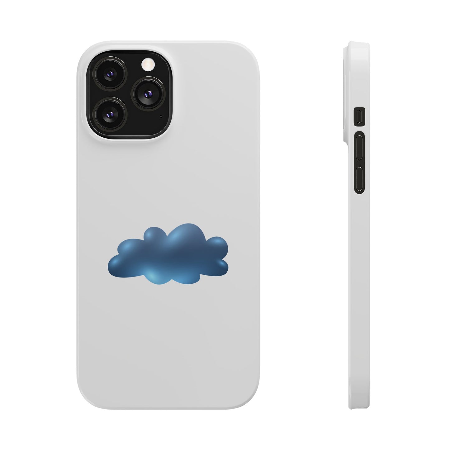 Cloud Design Slim Phone Cases - Aesthetic Protection for Your Device, Cute Phone Cover, Trendy Accessories, Gift for Her, Cloudy Vibes