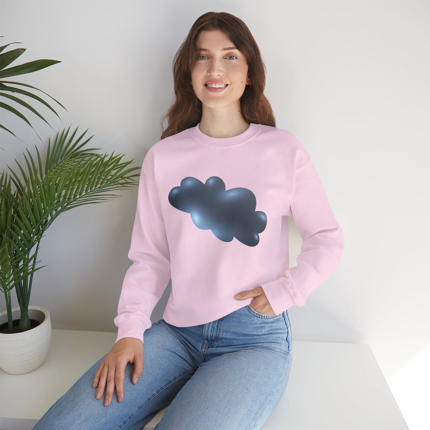 Unisex Heavy Blend™ Crewneck Sweatshirt - Serene Cloudscape - Dreamy Cloud Design