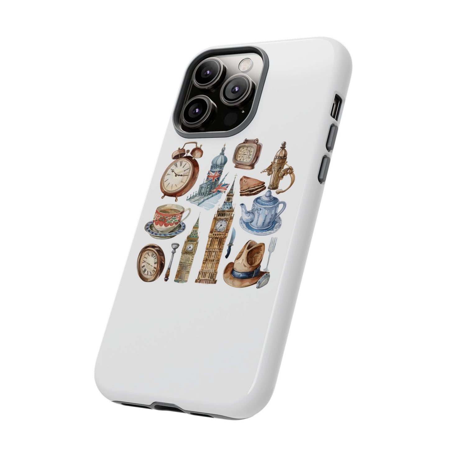Vintage Illustrative Phone Case, Whimsical Tough Phone Cover, Gifts for Her, Unique Cell Phone Accessory