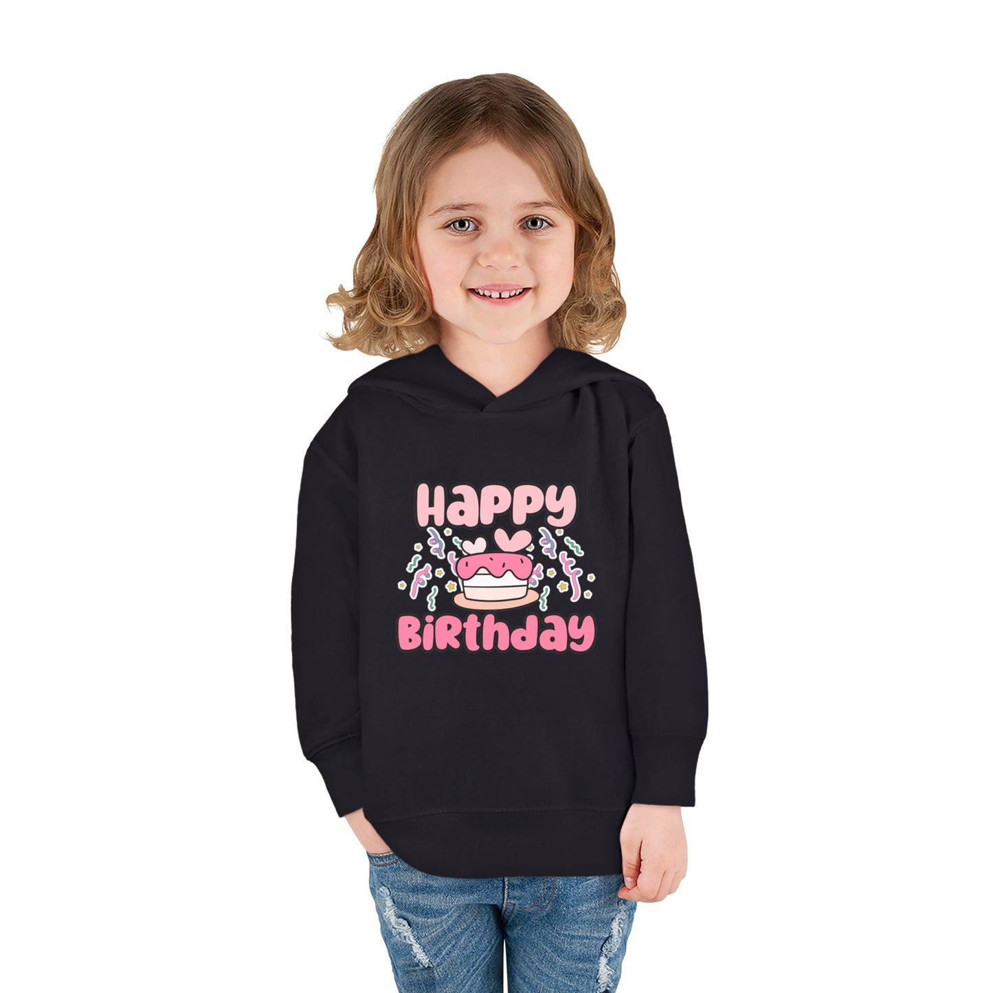 Happy Birthday Toddler Fleece Hoodie