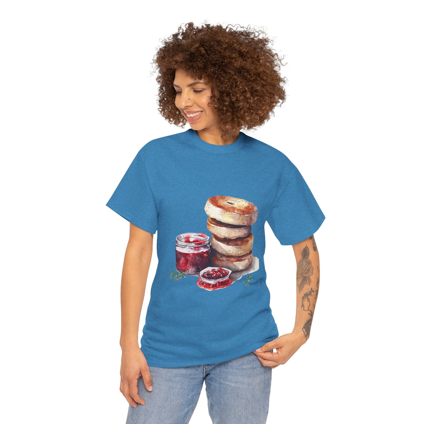 Unisex Heavy Cotton Tee - A Taste of Tradition - Iconic British Cuisine