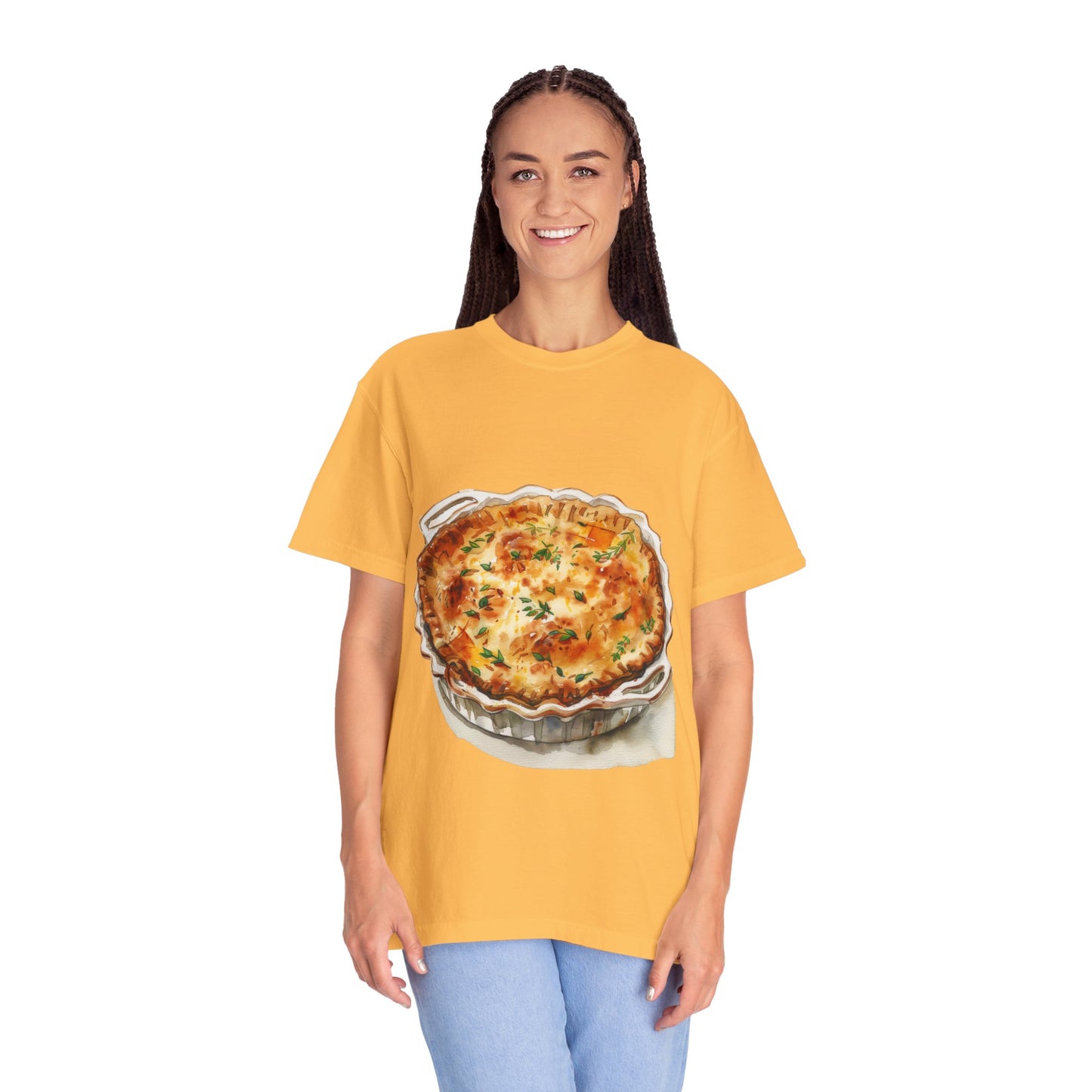Unisex Garment-Dyed T-shirt - Fish, Chips, and Beyond - The Best of British Food