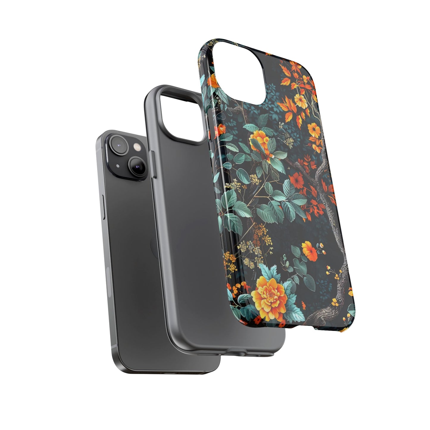 Floral Phone Case | Tough Cases, Protective Cover, Gift for Her, Autumn Vibes, Floral Phone Accessory, Unique Design