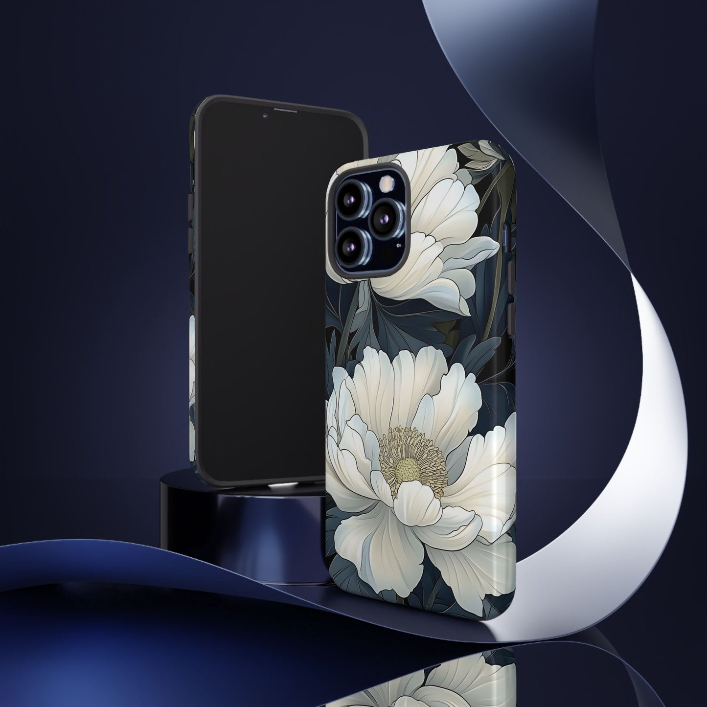 Elegant Floral Phone Case, Floral iPhone Cover, Flower Art Phone Case, Eco-Friendly Mobile Protection, Tough & Stylish Phone Case