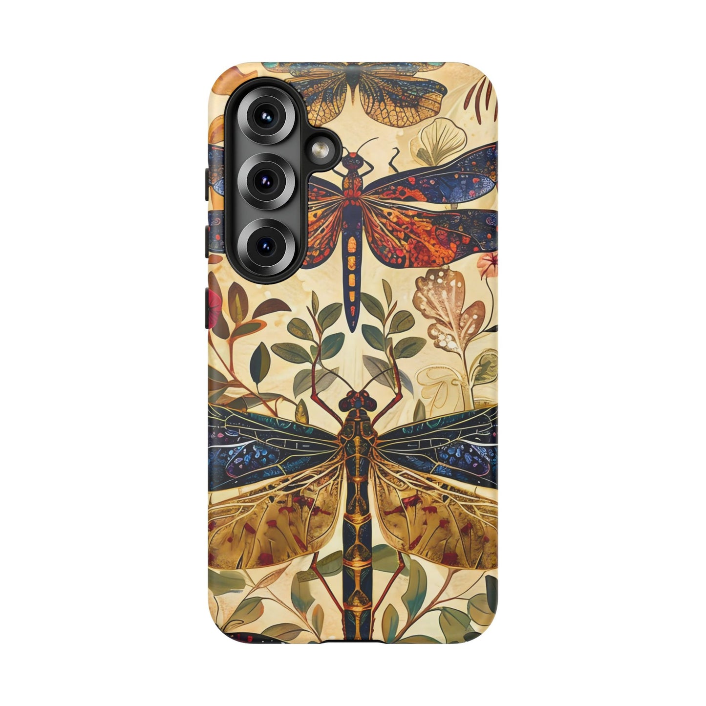 Vintage Dragonfly Phone Case, Nature Inspired, Tough Cases, Eco-Friendly Gift, Bohemian Style, Insect Design