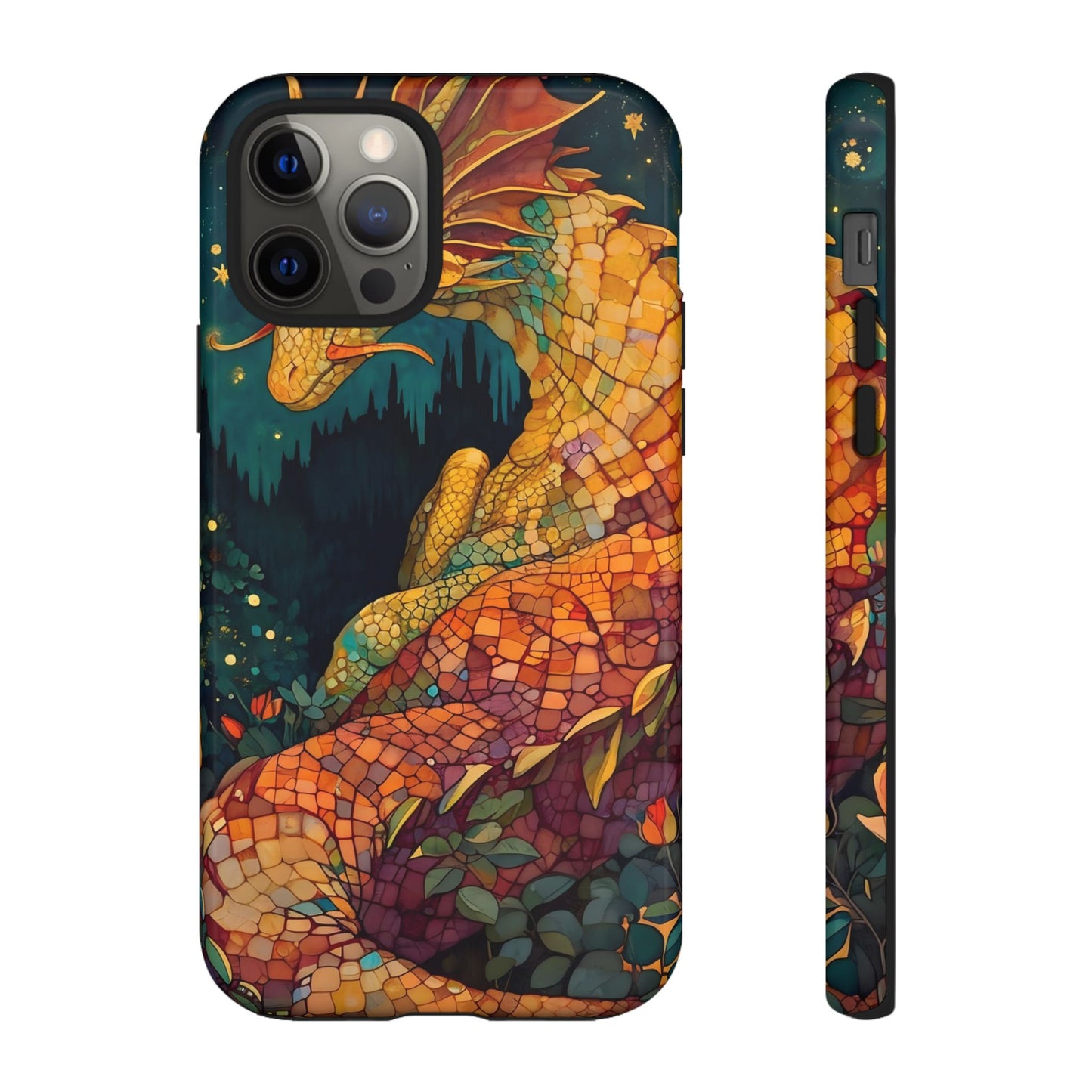 Dragon Art Phone Case, Tough Phone Cover, Fantasy Gift, Unique Mobile Accessory, Dragon Lover Gift, Stylish Protection