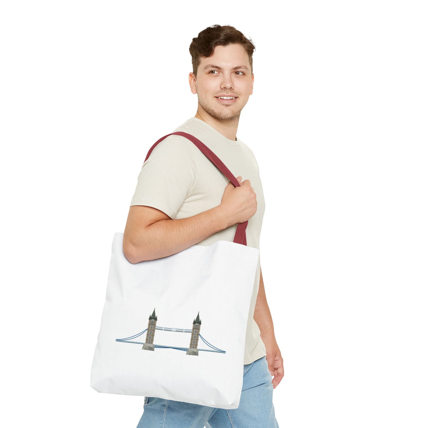 Stylish Tote Bag with London Bridge Design, Perfect for Everyday Use, Gifts, Travel, and Shopping!