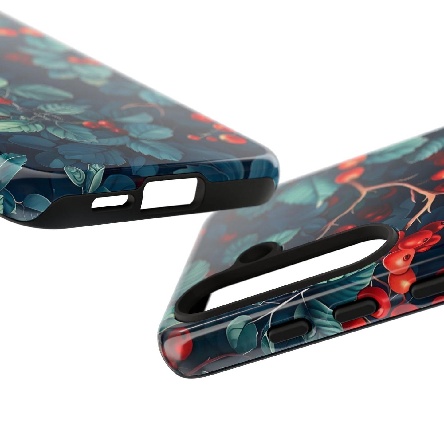 Berry Blossom Phone Case - Nature Lover's Gift, Floral Design, Cute Accessory for Spring, Unique Tech Cover, Perfect for Holidays