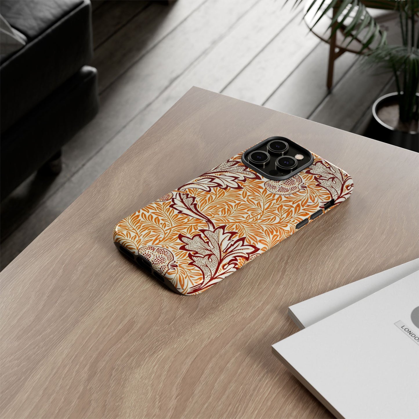 Stylish Phone Case, Tough Cases with Floral Design, Protective Cover, Gift for Her, Cute Phone Accessory
