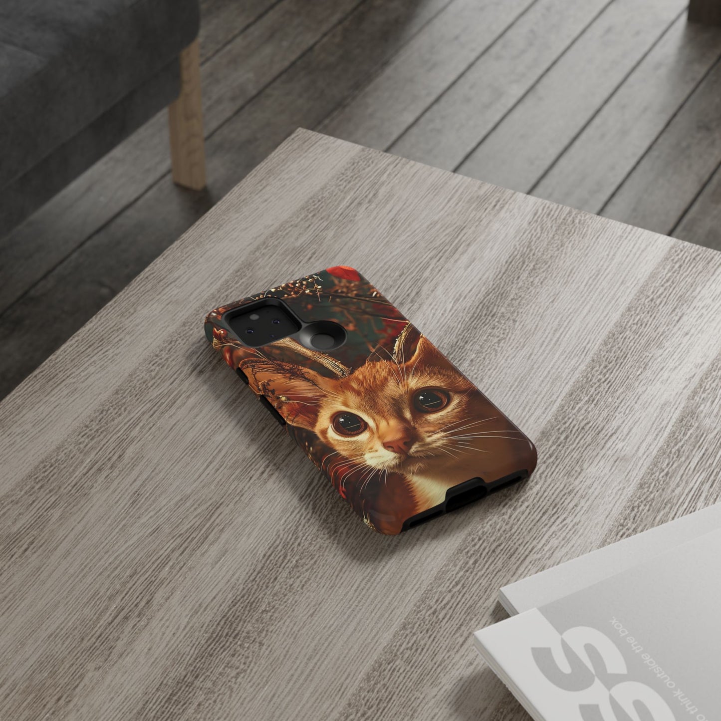 Cat Themed Phone Case, Tough Cases for Cat Lovers, Unique Pet Gifts, Animal Chic Accessories, Personalized Phone Protector