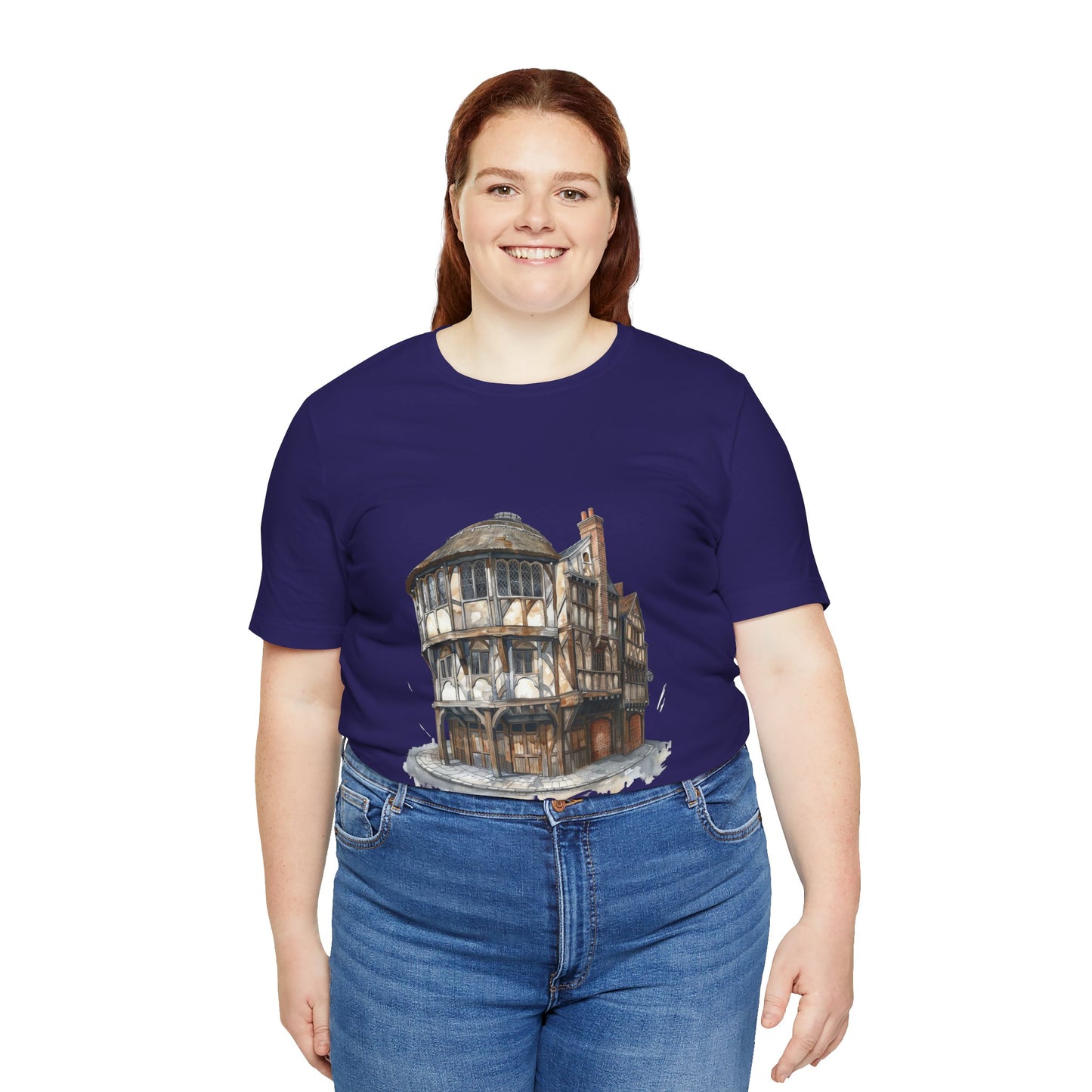 Unisex Jersey Short Sleeve Tee - Where Friends Gather - The Cozy British Pub