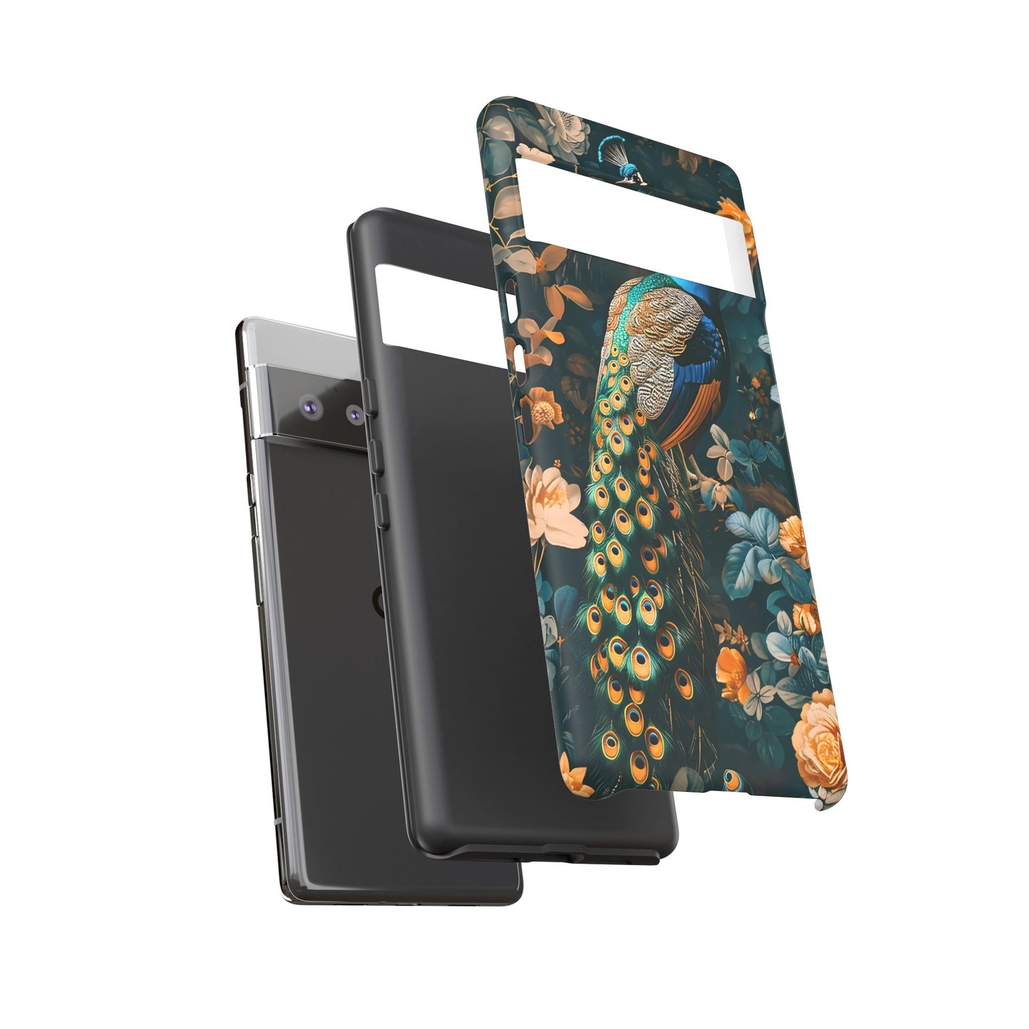 Peacock Phone Case - Elegant Floral Design, Tough Case for Protection, Unique Gift for Nature Lovers, Stylish Accessory, Eco-Friendly