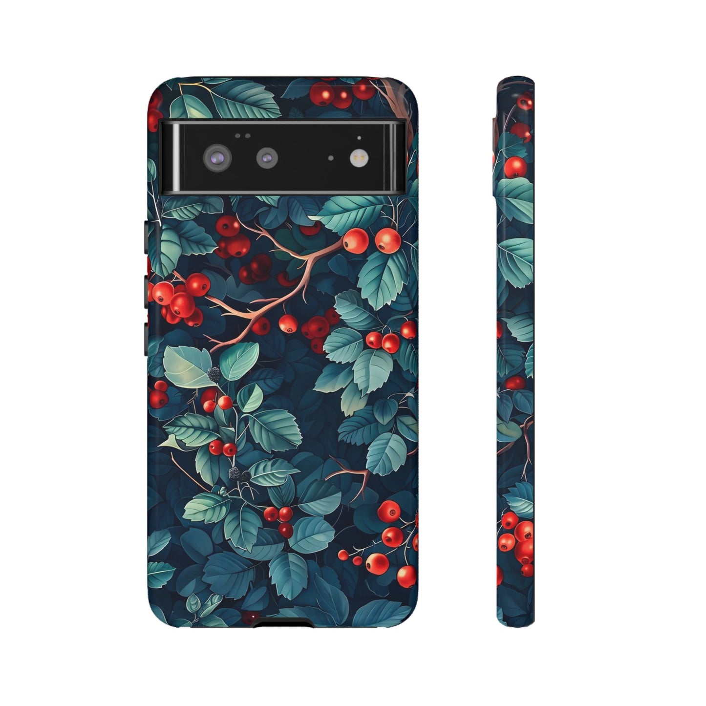 Berry Blossom Phone Case - Nature Lover's Gift, Floral Design, Cute Accessory for Spring, Unique Tech Cover, Perfect for Holidays