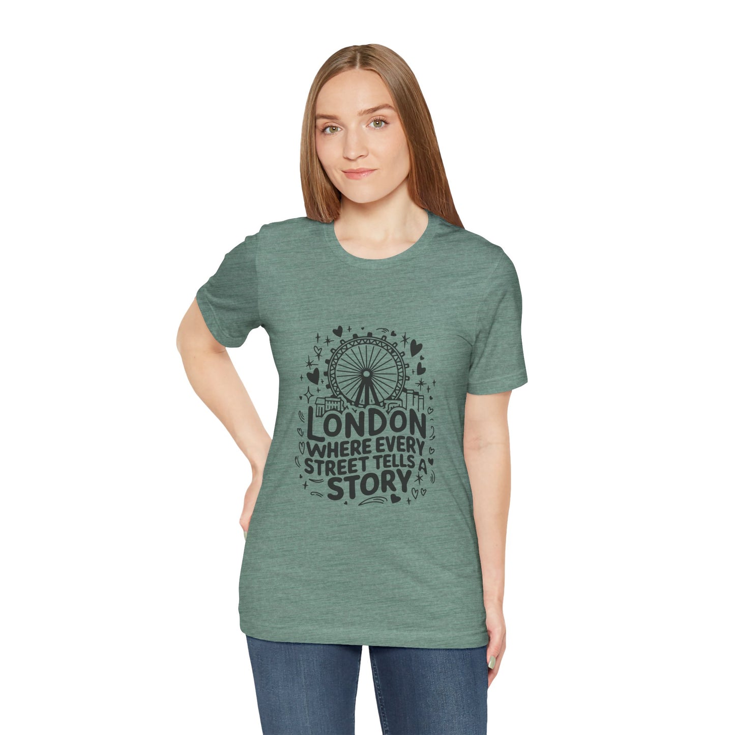Unisex Jersey Short Sleeve Tee - London's Story Telling Street