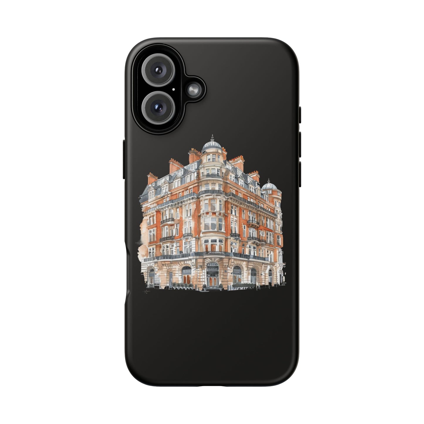 Cityscape Phone Case, Tough Phone Cover, Urban Art Case, Vintage Architecture Design, Gift for Travelers, Stylish Phone Accessory