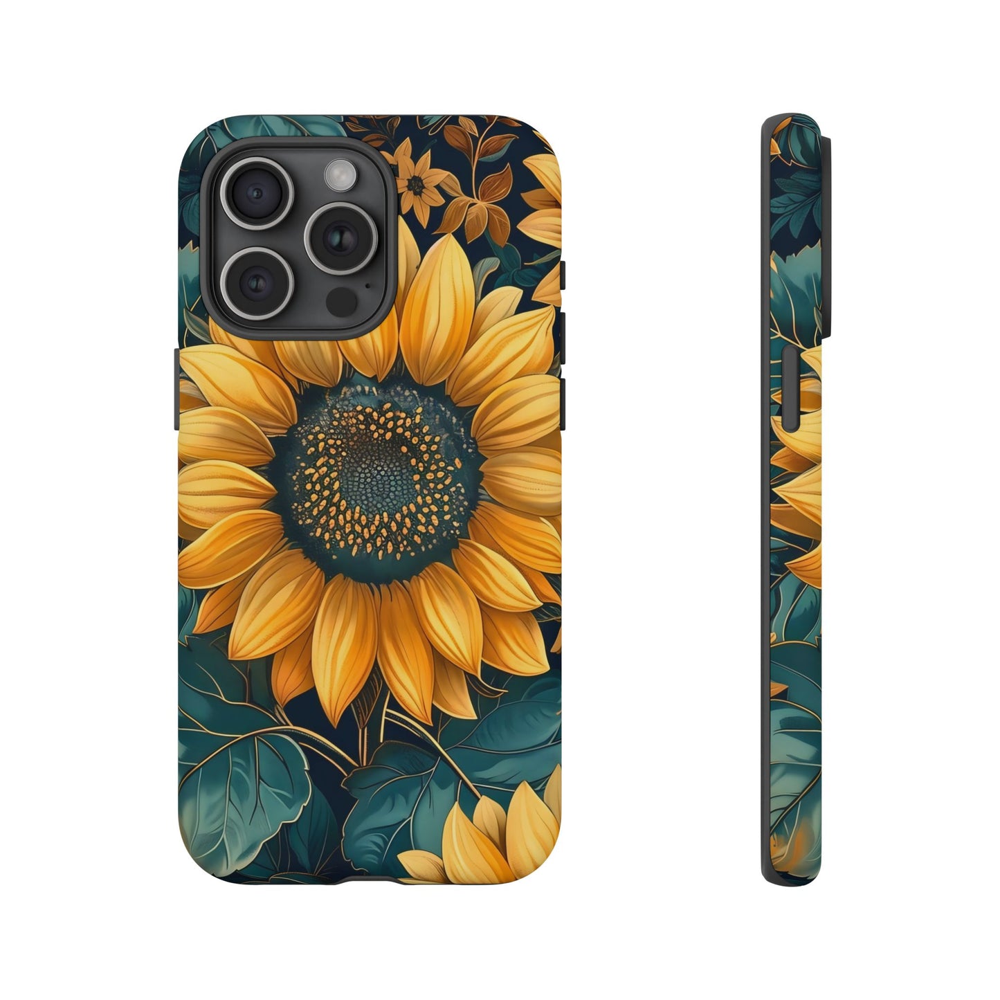 Sunflower Phone Case - Bright Floral Design, Stylish Tough Cover for Sunflower Lovers, Gift for Plant Enthusiasts, Mom Gift, Nature Lovers