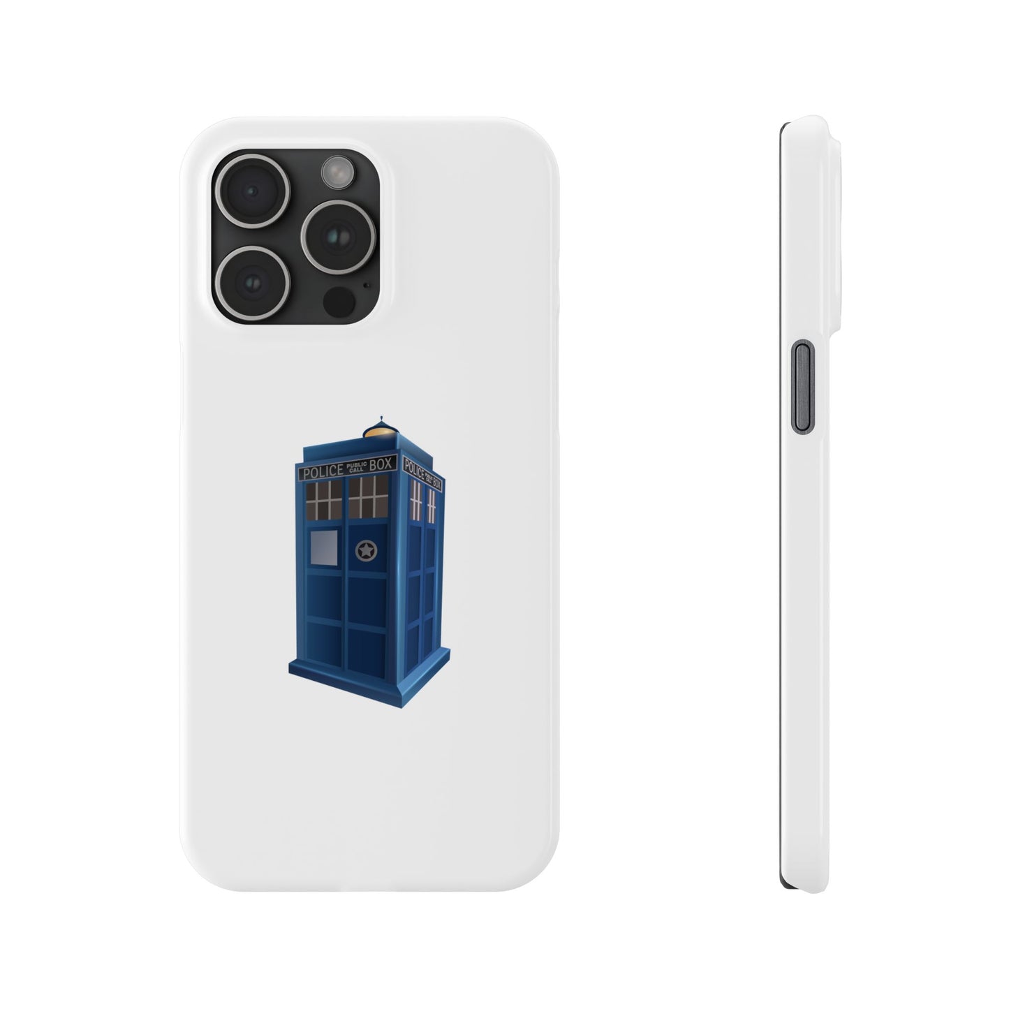 Doctor Who TARDIS Slim Phone Cases, Sci-Fi Phone Covers, Whovian Gifts, Geeky Accessories, Birthday Presents, Fun Tech Gear