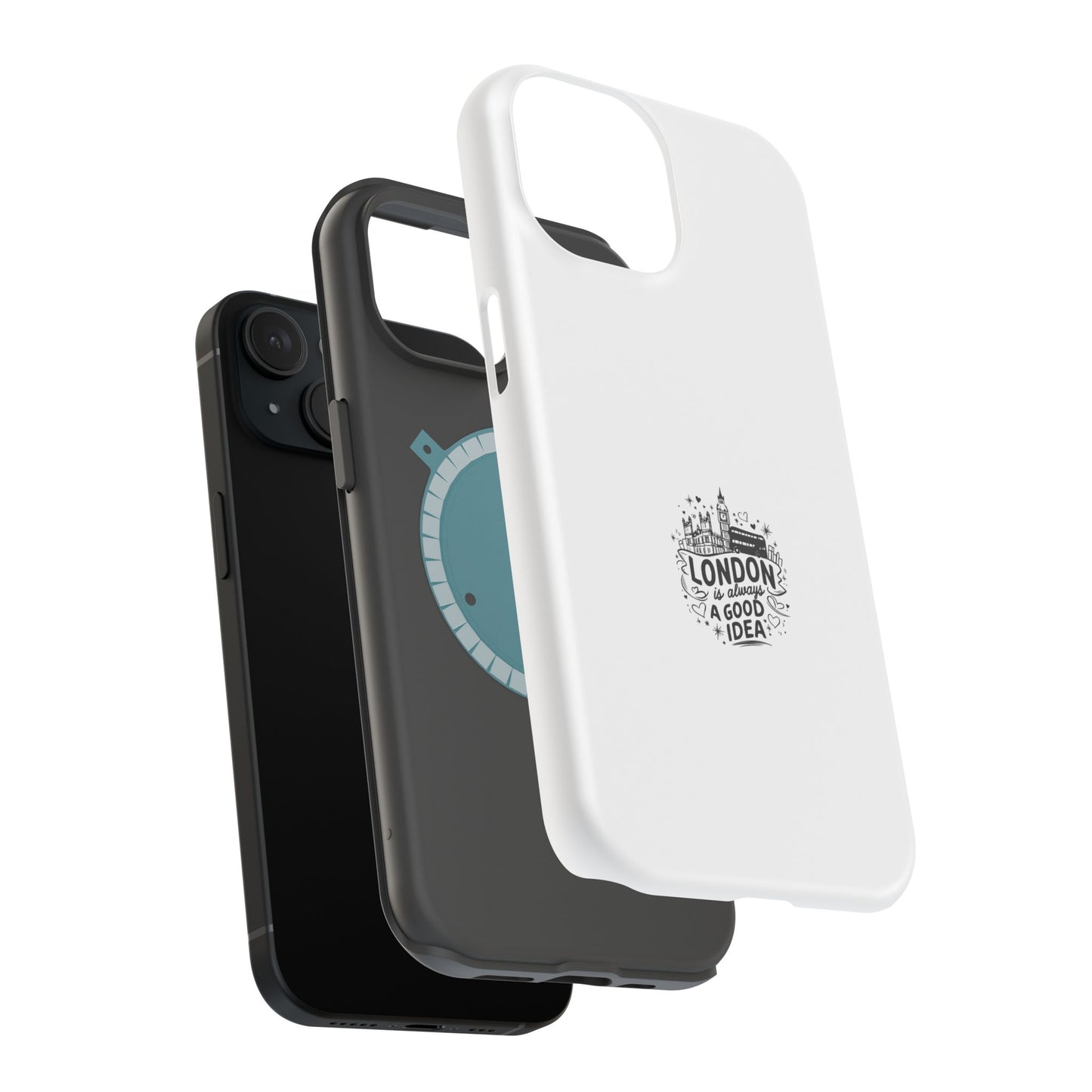 London Good Idea Magnetic Phone Case, Travel Accessories, Unique Gift, Phone Cover, London Souvenir, Custom Case