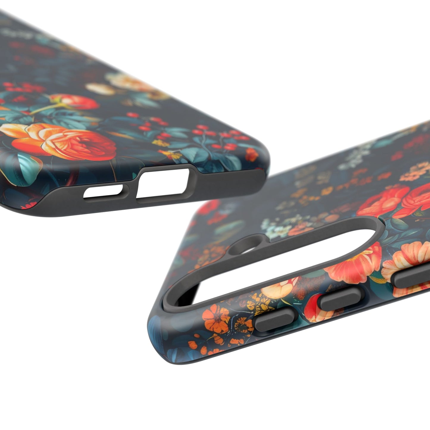 Floral Phone Case - Tough Cases, iPhone Protection, Elegant Floral Design, Gift for Her, Stylish Tech Accessory