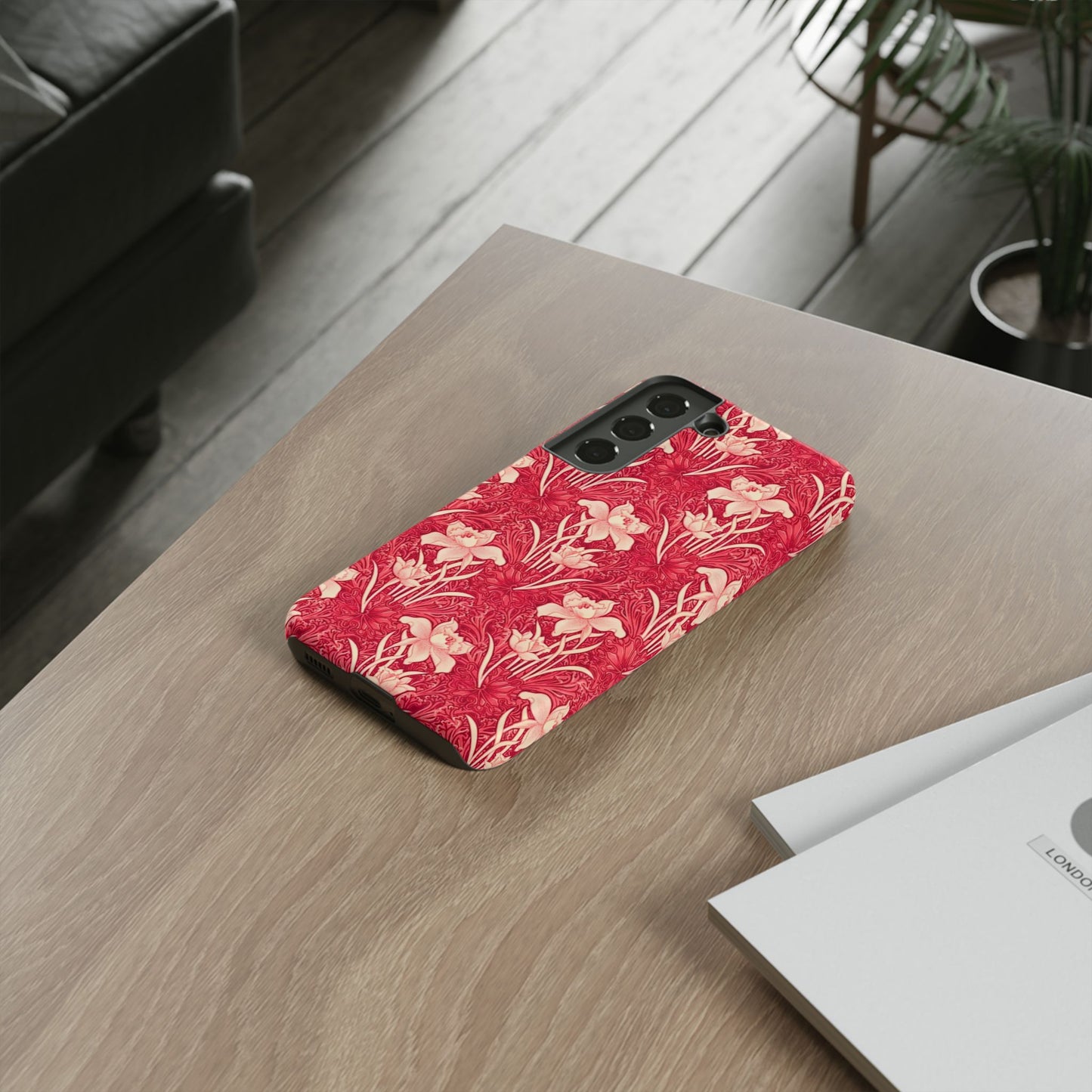 Floral Tough Phone Case - Durable, Stylish Accessory, Perfect Gift for Her, Floral Pattern, Customizable, Ideal for Daily Use