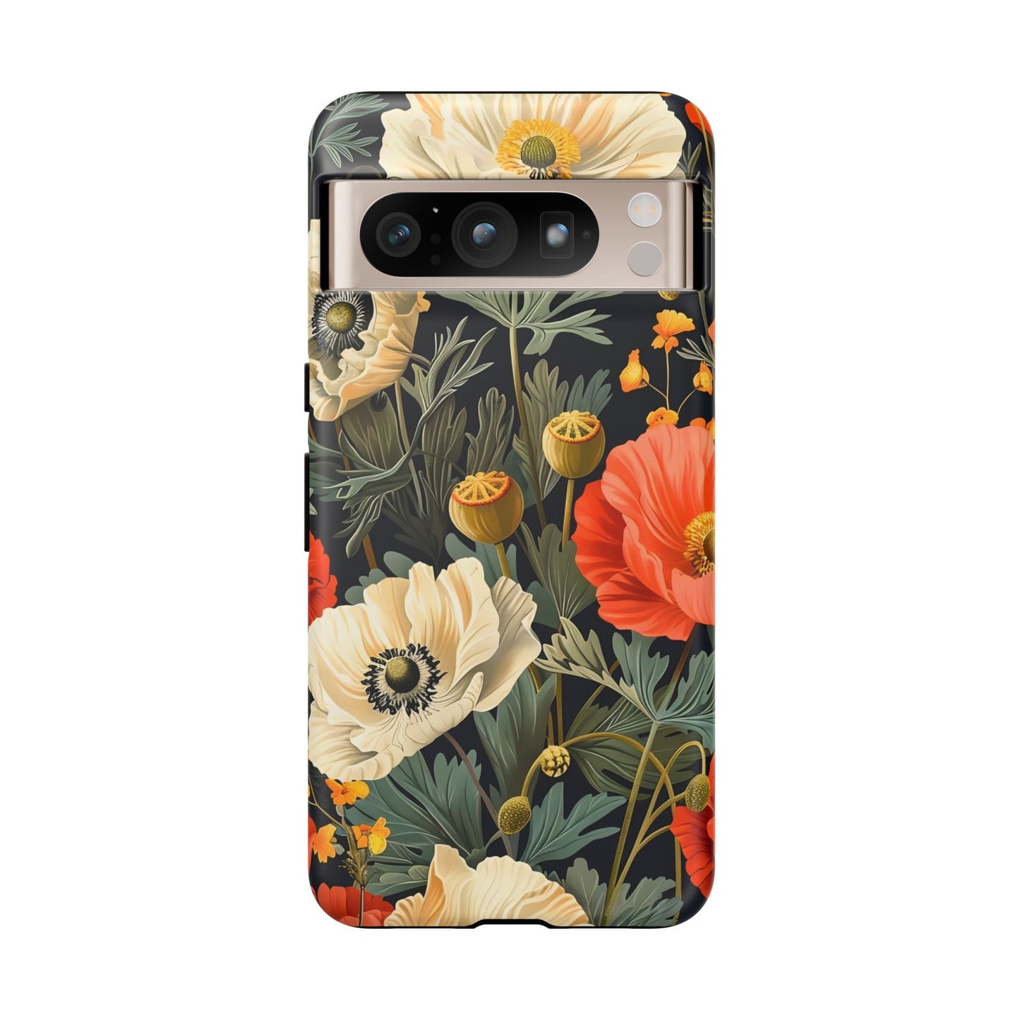 Floral Phone Case, Tough Cases with Botanical Design, Flower Protection Case, Gift for Nature Lovers, Eco-Friendly Mobile Cover