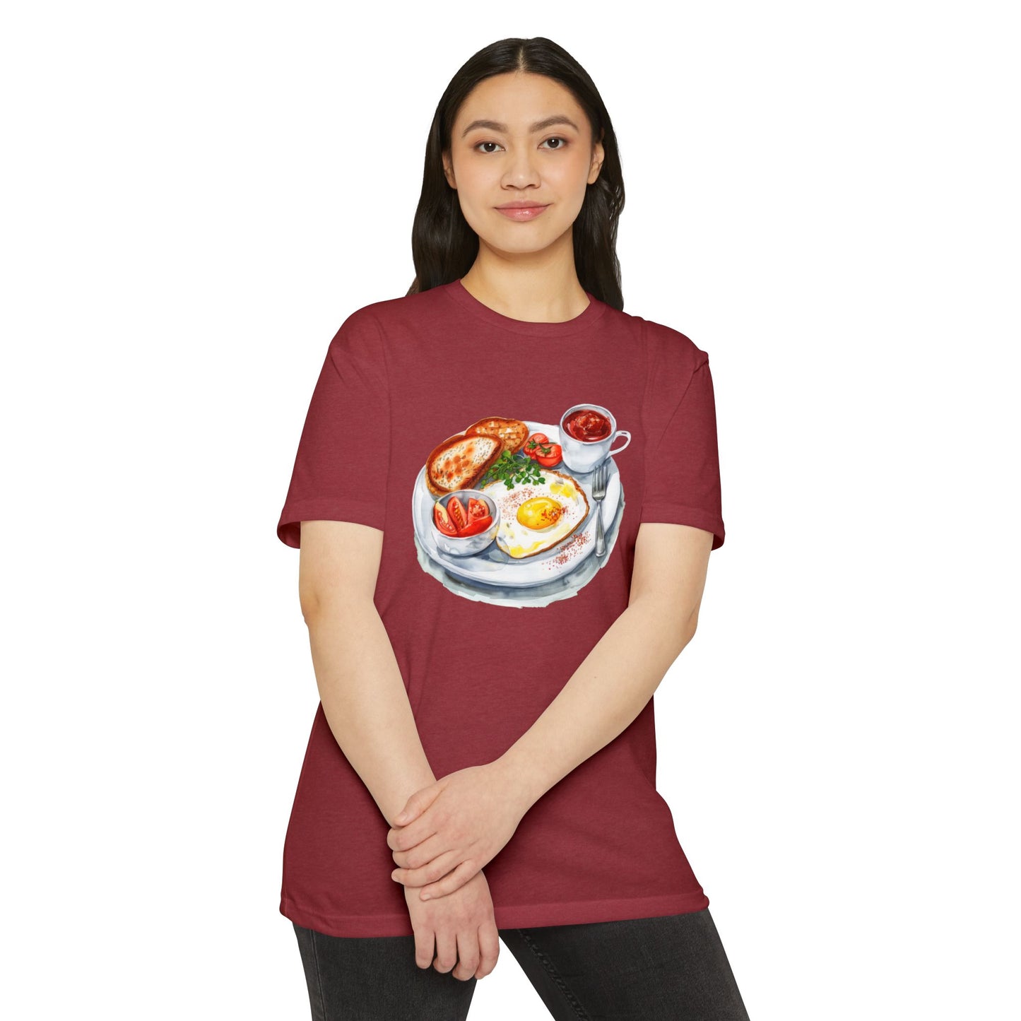 Unisex CVC Jersey T-shirt - Elegant British Breakfast