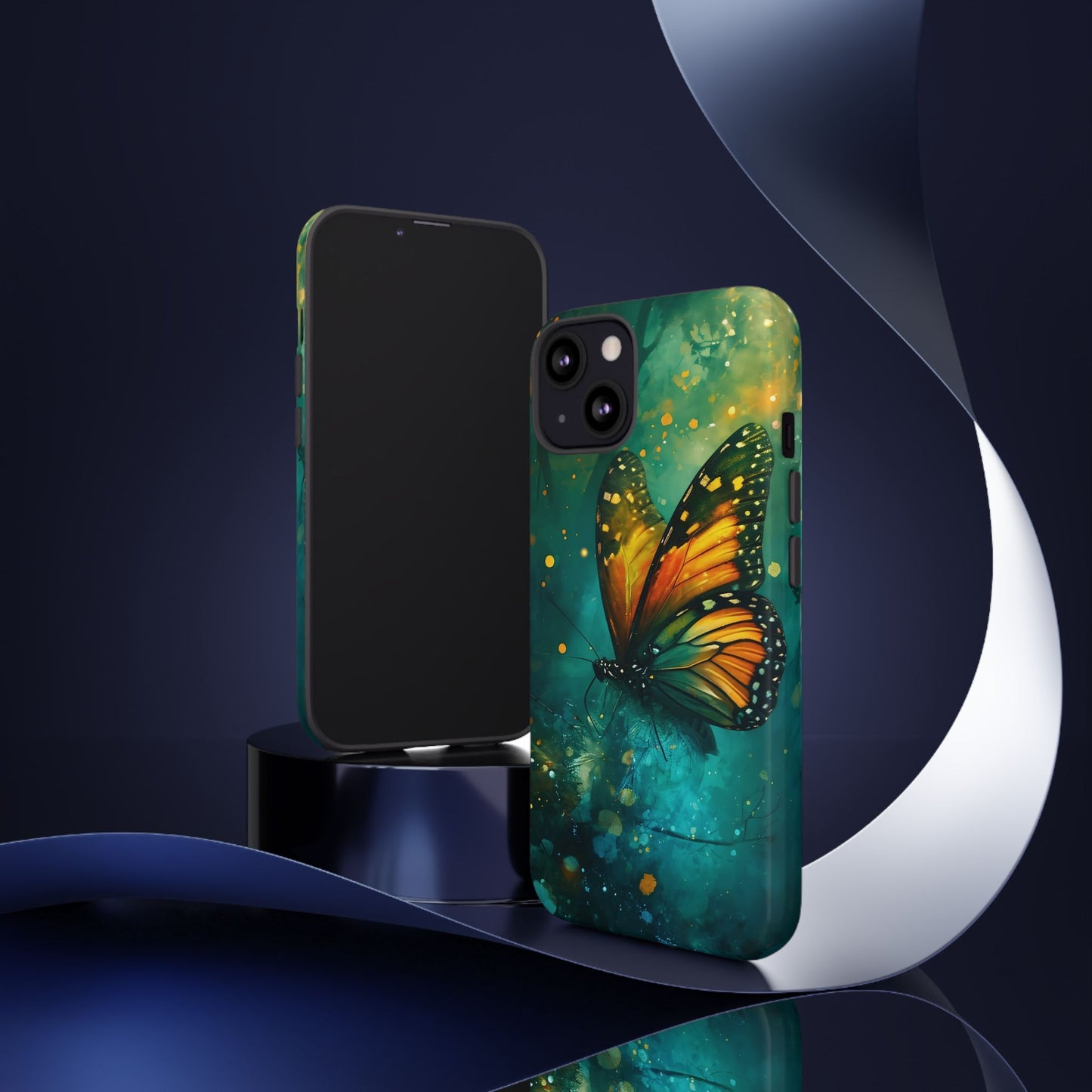 Colorful Butterfly Phone Case, Tough Cases for iPhone and Samsung, Cute Tech Accessories, Nature Lovers Gift, Vibrant Floral Design