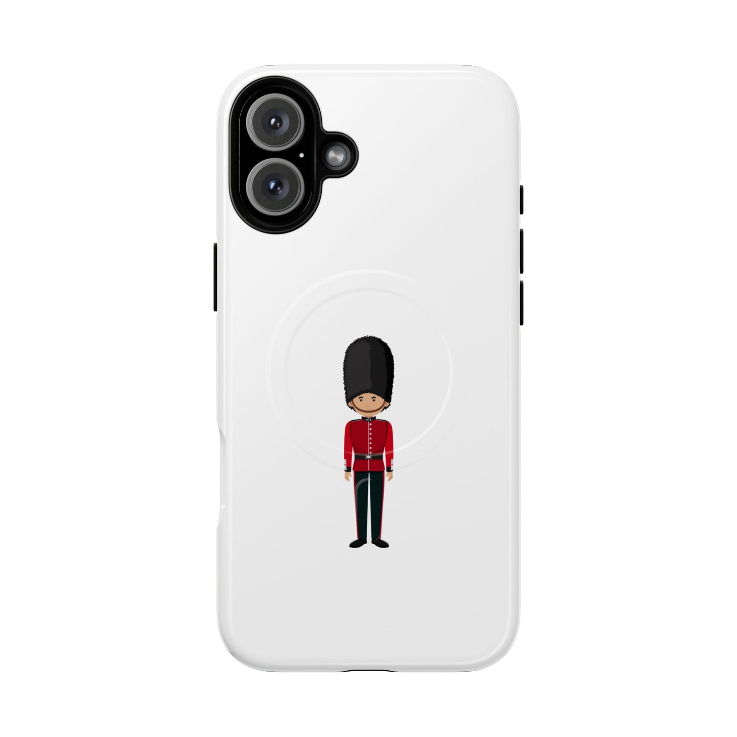 Guard Themed Magnetic Phone Case, Cute Soldier Design, Gift for Kids, Unique Gadget Accessory, Fun Phone Cover