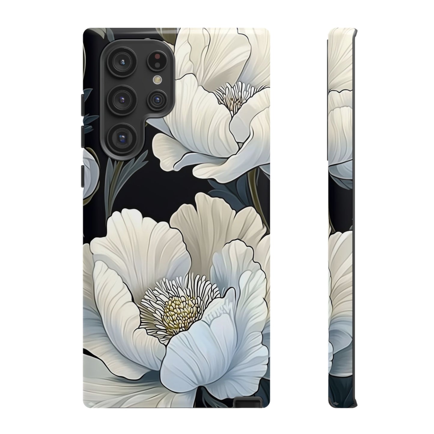 Floral Phone Case, Tough Cases for Women, Stylish Phone Cover, Floral Design Phone Protector, Nature Inspired Tech Accessories