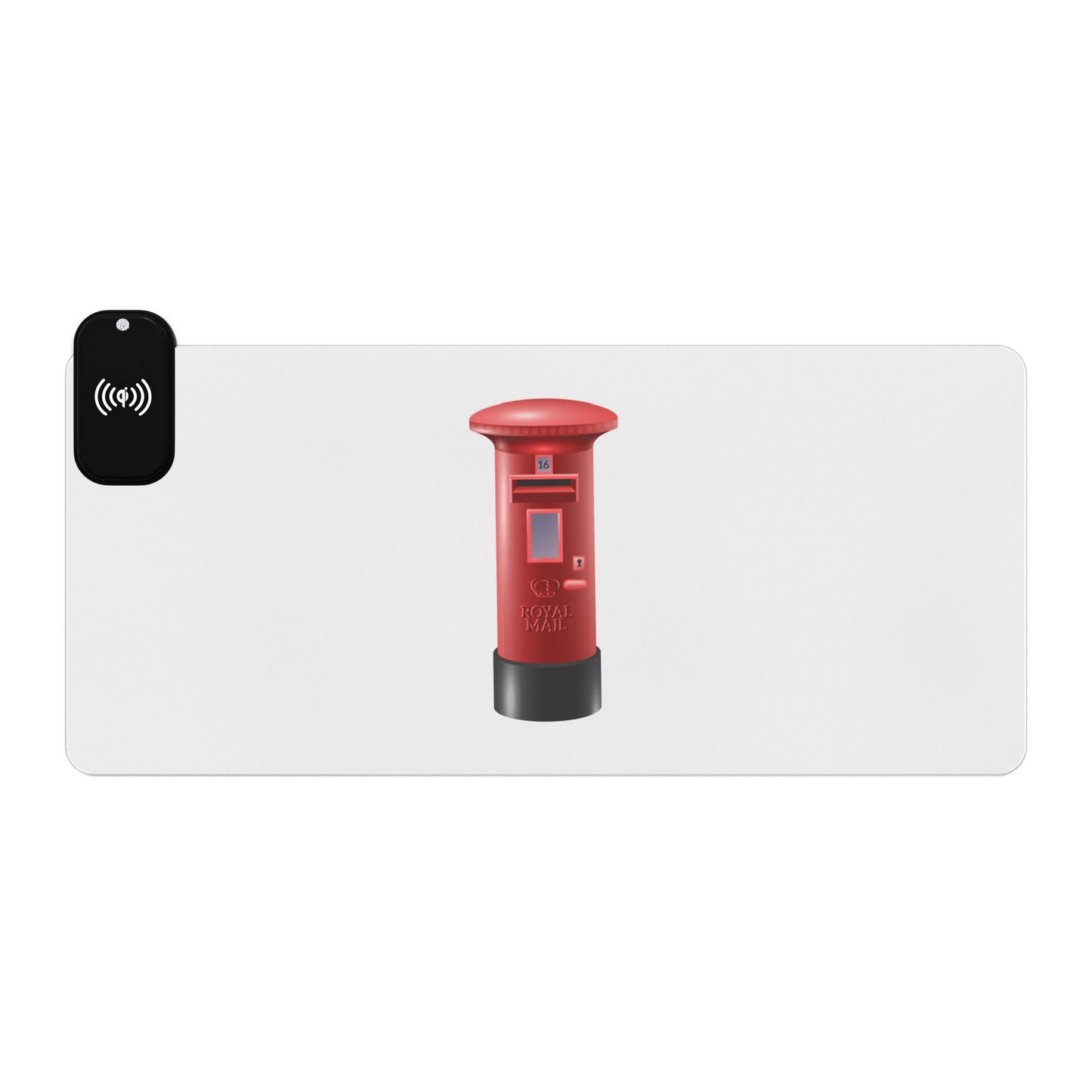 Royal Mailbox - LED Gaming Mouse Pad with Wireless Charging, Gaming Desk Accessory, RGB Decor, PC Gamer Gift, Office Essentials