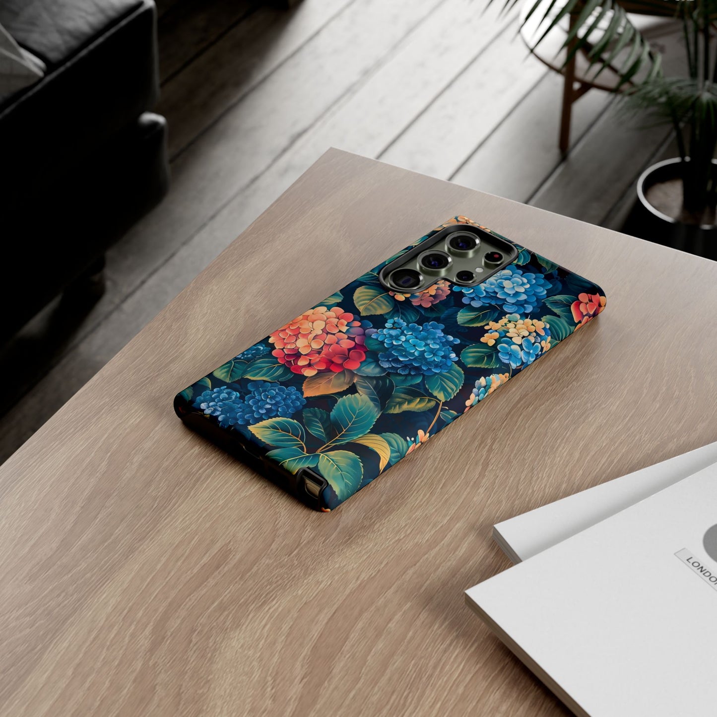 Floral Tough Phone Case, Durable Smartphone Cover, Flower Design, Gift for Her, Stylish Protection