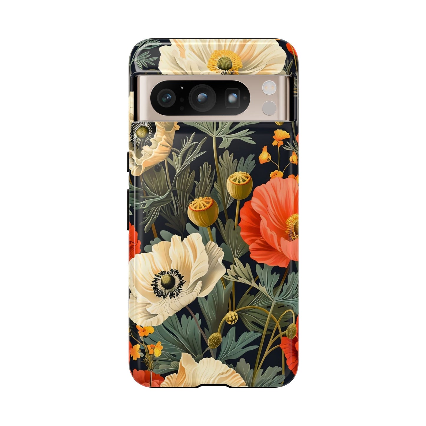 Floral Phone Case, Tough Cases with Botanical Design, Flower Protection Case, Gift for Nature Lovers, Eco-Friendly Mobile Cover