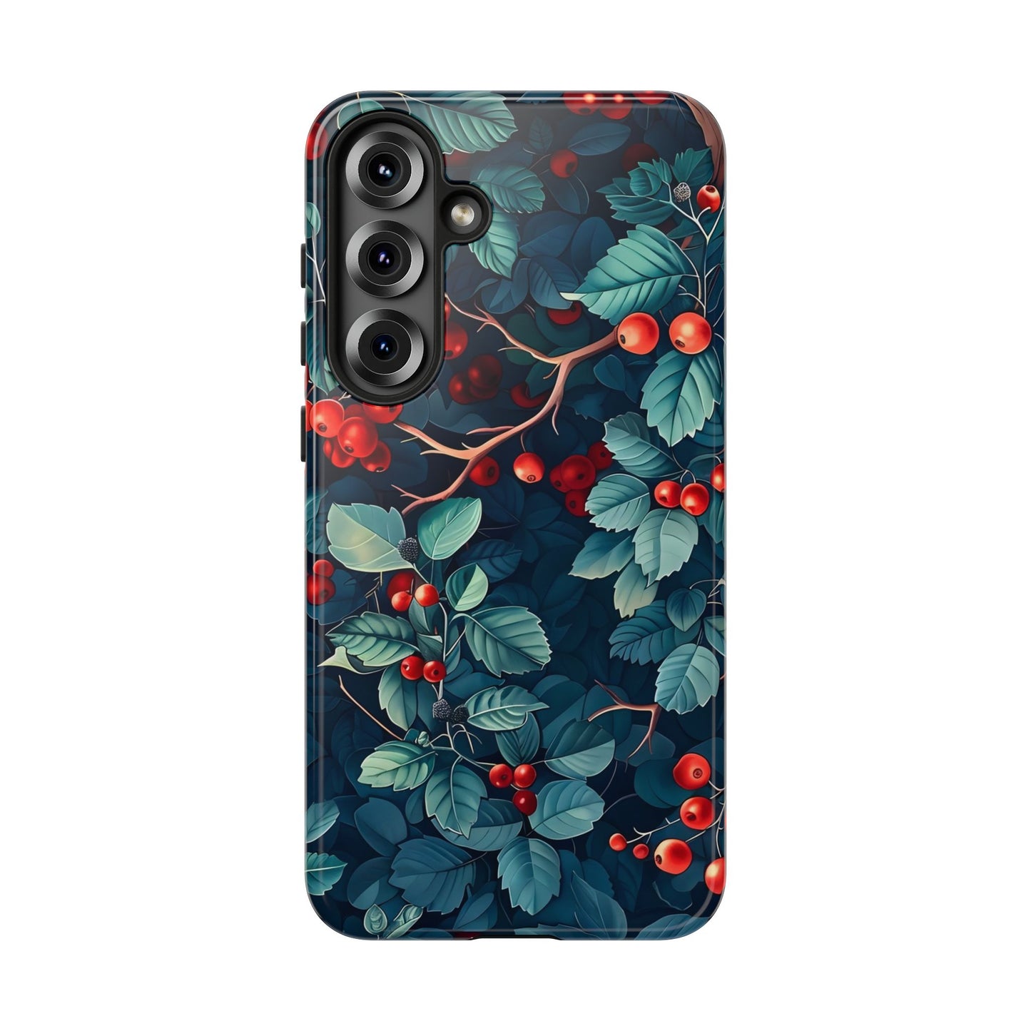 Berry Blossom Phone Case - Nature Lover's Gift, Floral Design, Cute Accessory for Spring, Unique Tech Cover, Perfect for Holidays