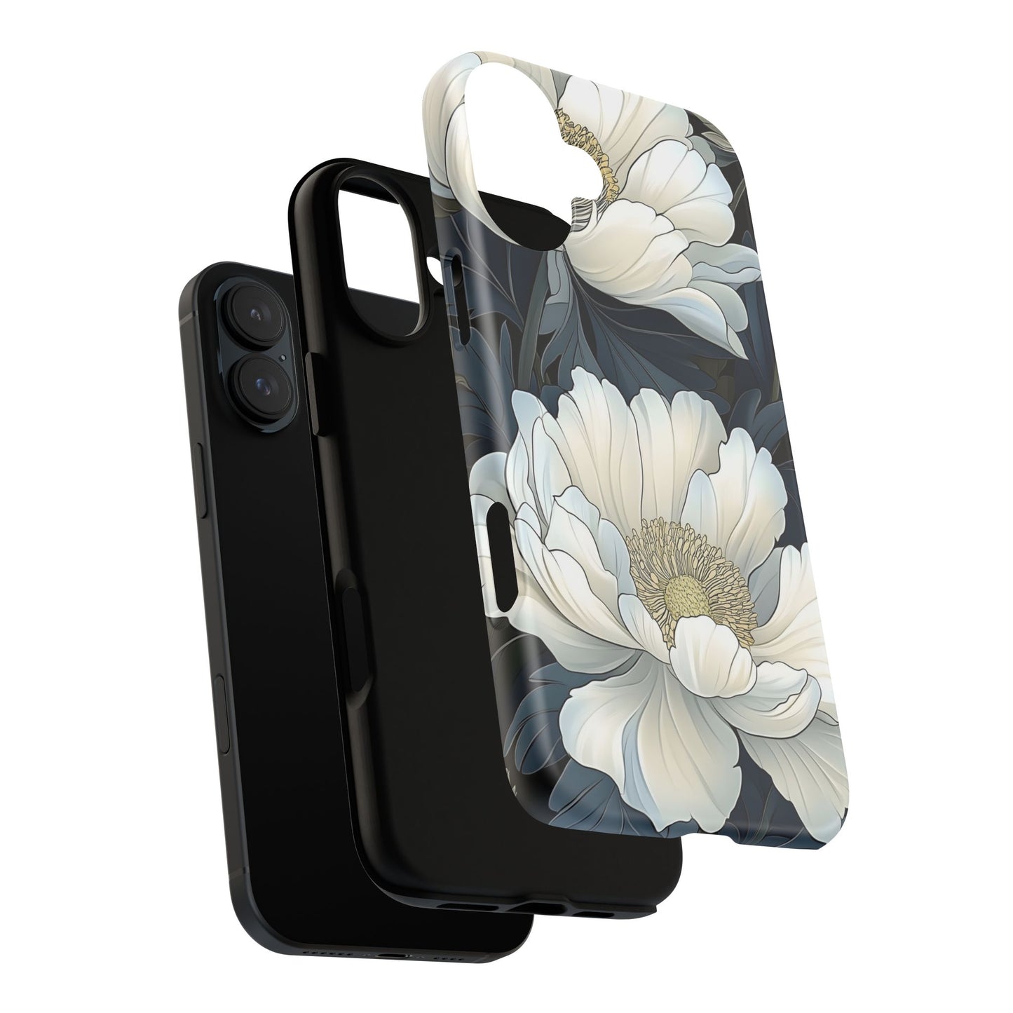 Elegant Floral Phone Case, Floral iPhone Cover, Flower Art Phone Case, Eco-Friendly Mobile Protection, Tough & Stylish Phone Case