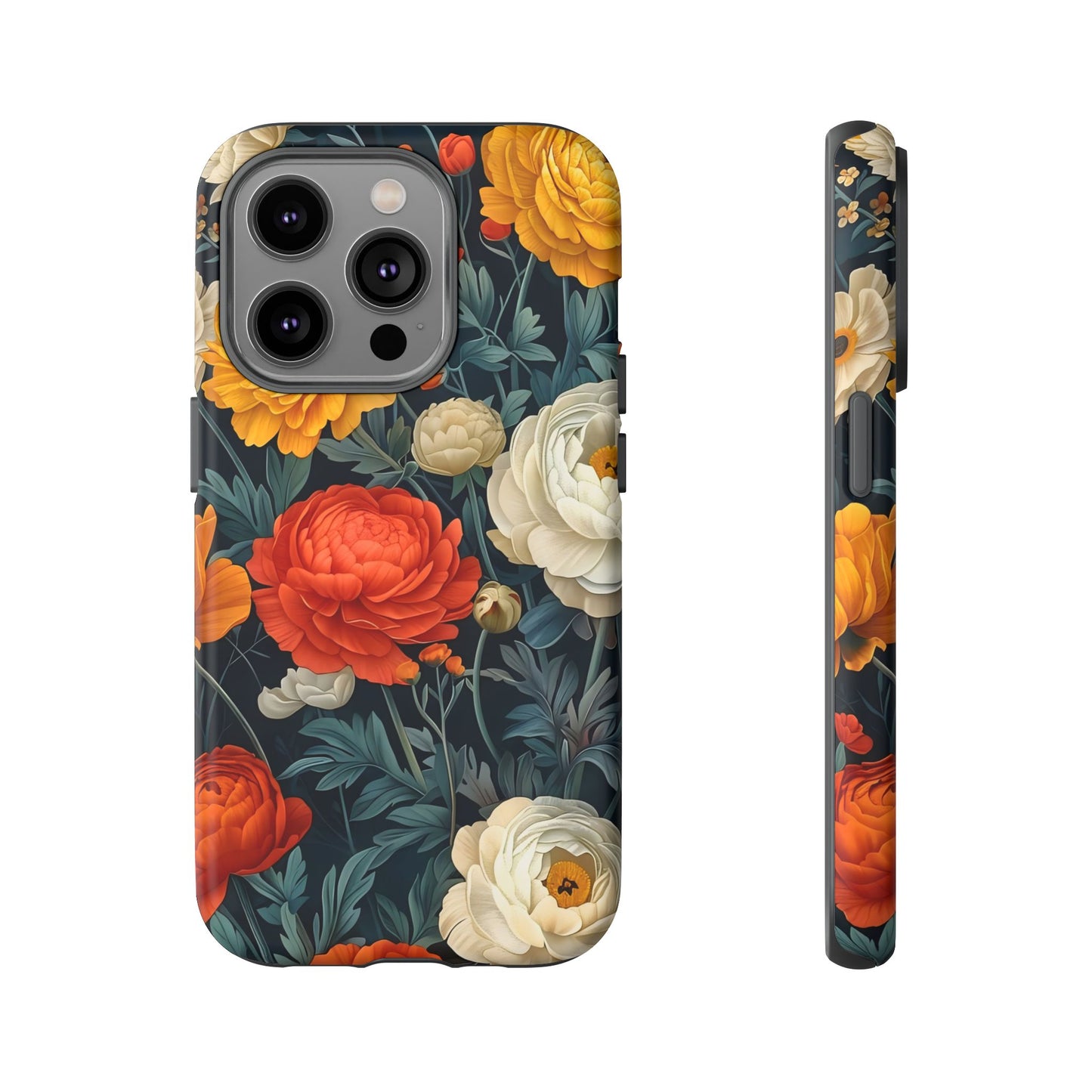 Floral Tough Case for Phones | Durable Floral Phone Cover, Boho Chic, Unique Gift for Her, Phone Protection, Flower Design