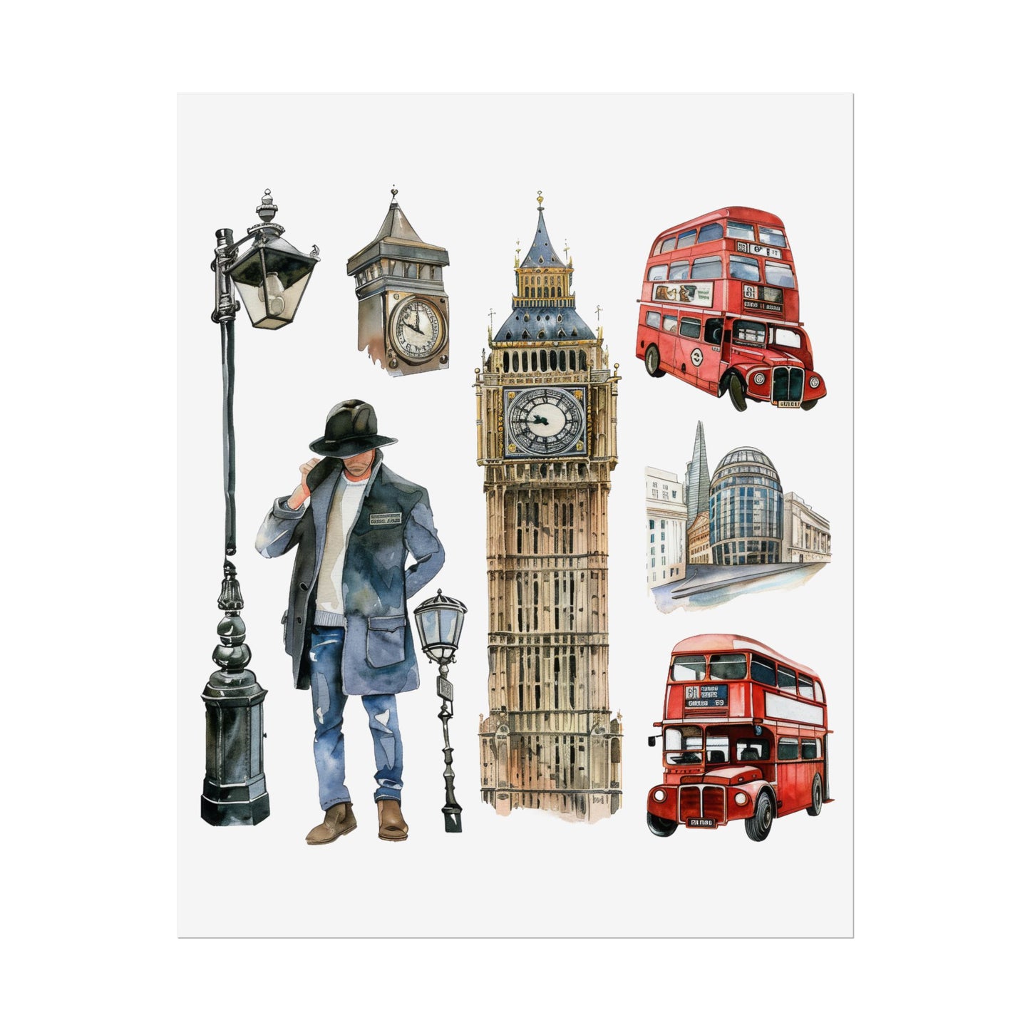 London themed Rolled Posters